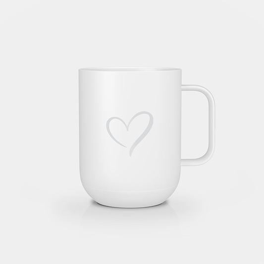 Ember Mug 2: Big Heart Edition - 10 oz / White | Ember Drinkware
