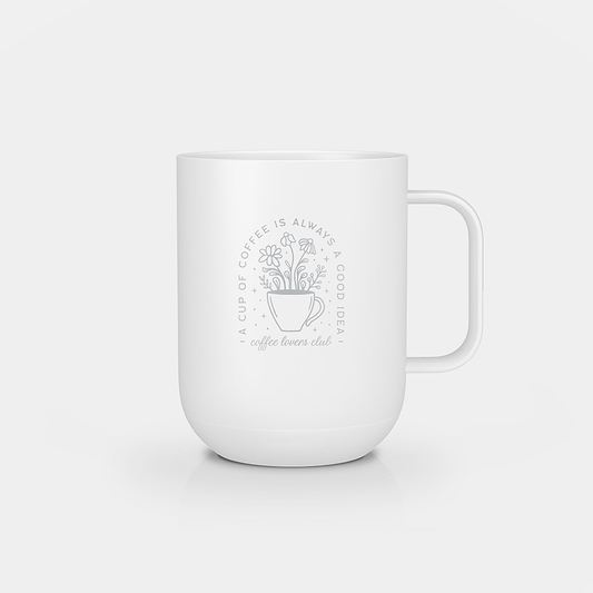 Ember Mug 2: Coffee Club Edition - 10 oz / White | Ember Drinkware