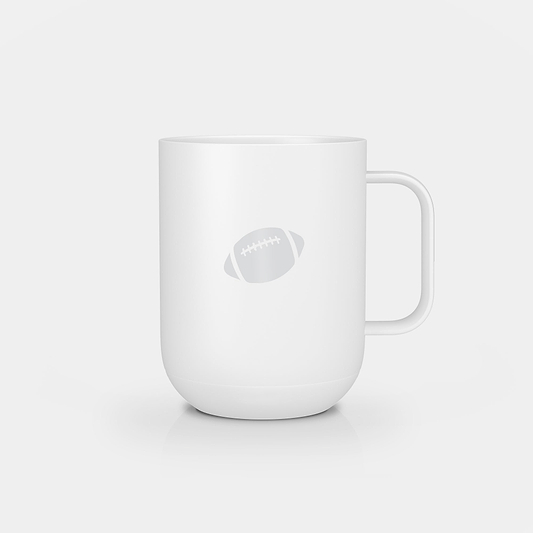 Ember Mug 2: Football Fan Edition - 10 oz / White | Ember Drinkware