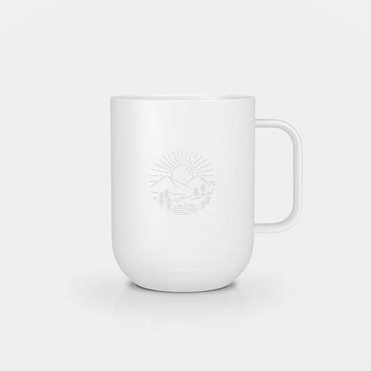 Ember Mug 2: Live to Hike Edition - 10 oz / White | Ember Drinkware