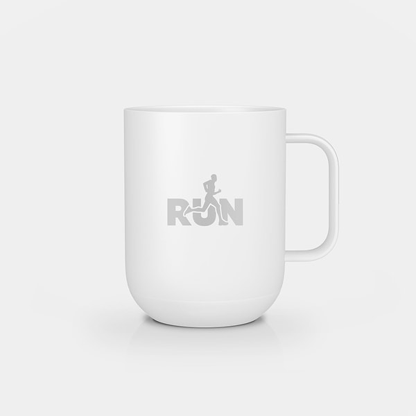 Ember Mug 2: Run Club Edition - 10 oz / White | Ember Drinkware