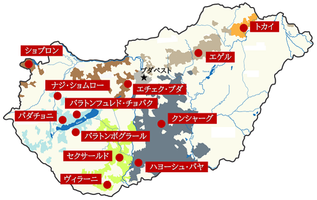 ハンガリー地図