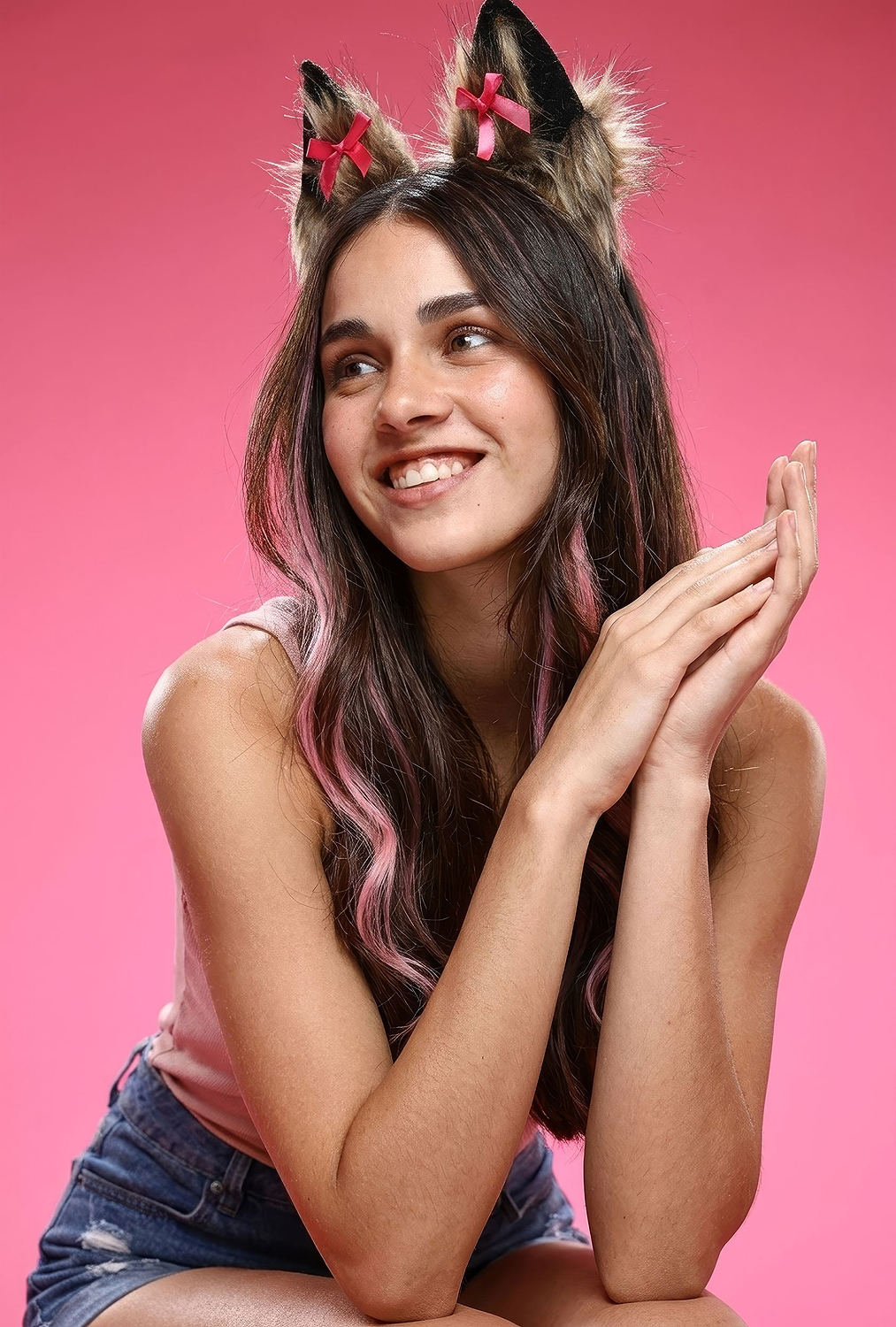 גוון שיער טבעי - ורוד בייבי