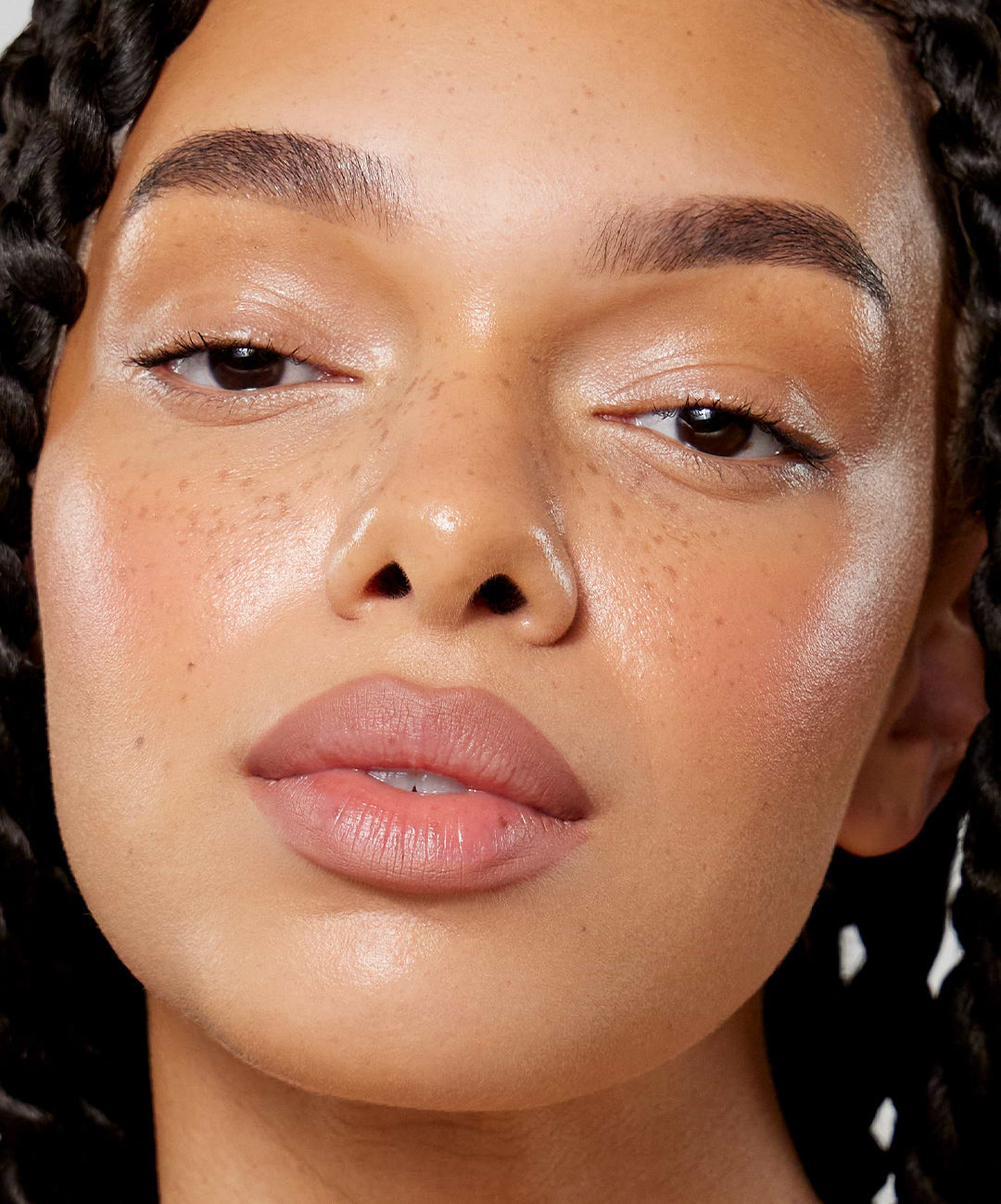 Gabbi wears Lip Sculpt in Taupe