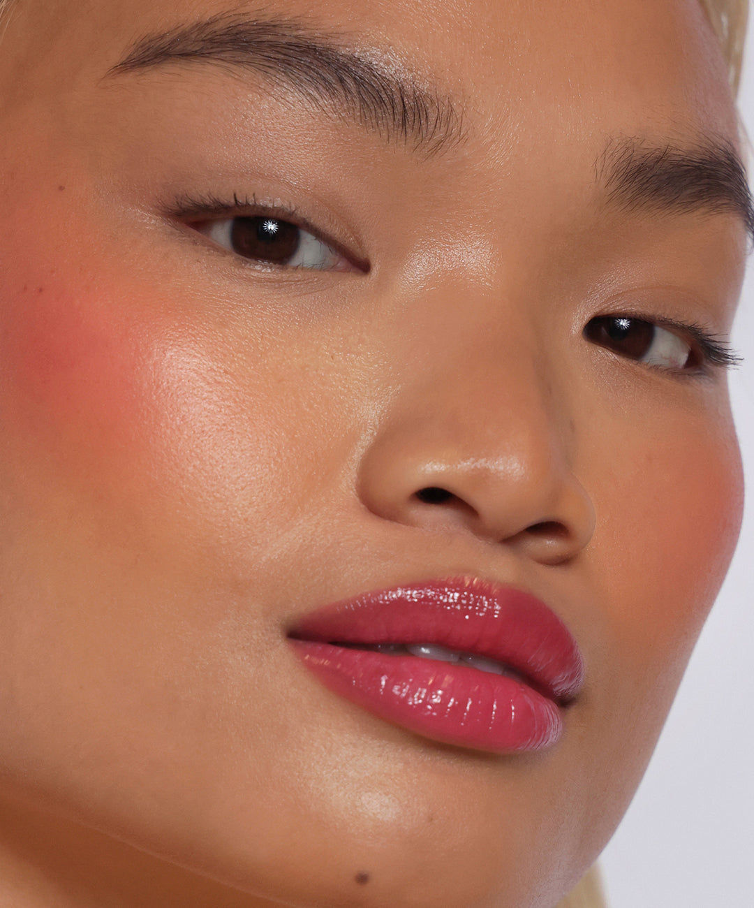 | desc: Ella wears shade Guava
