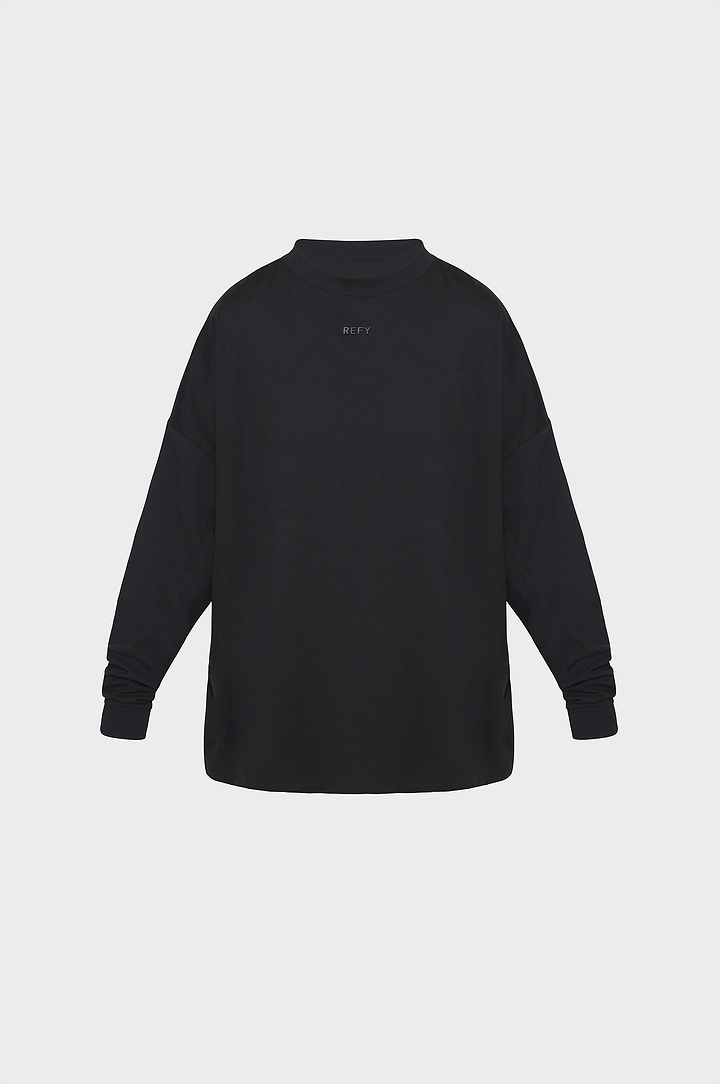 REFY LONG SLEEVE TSHIRT IN BLACK