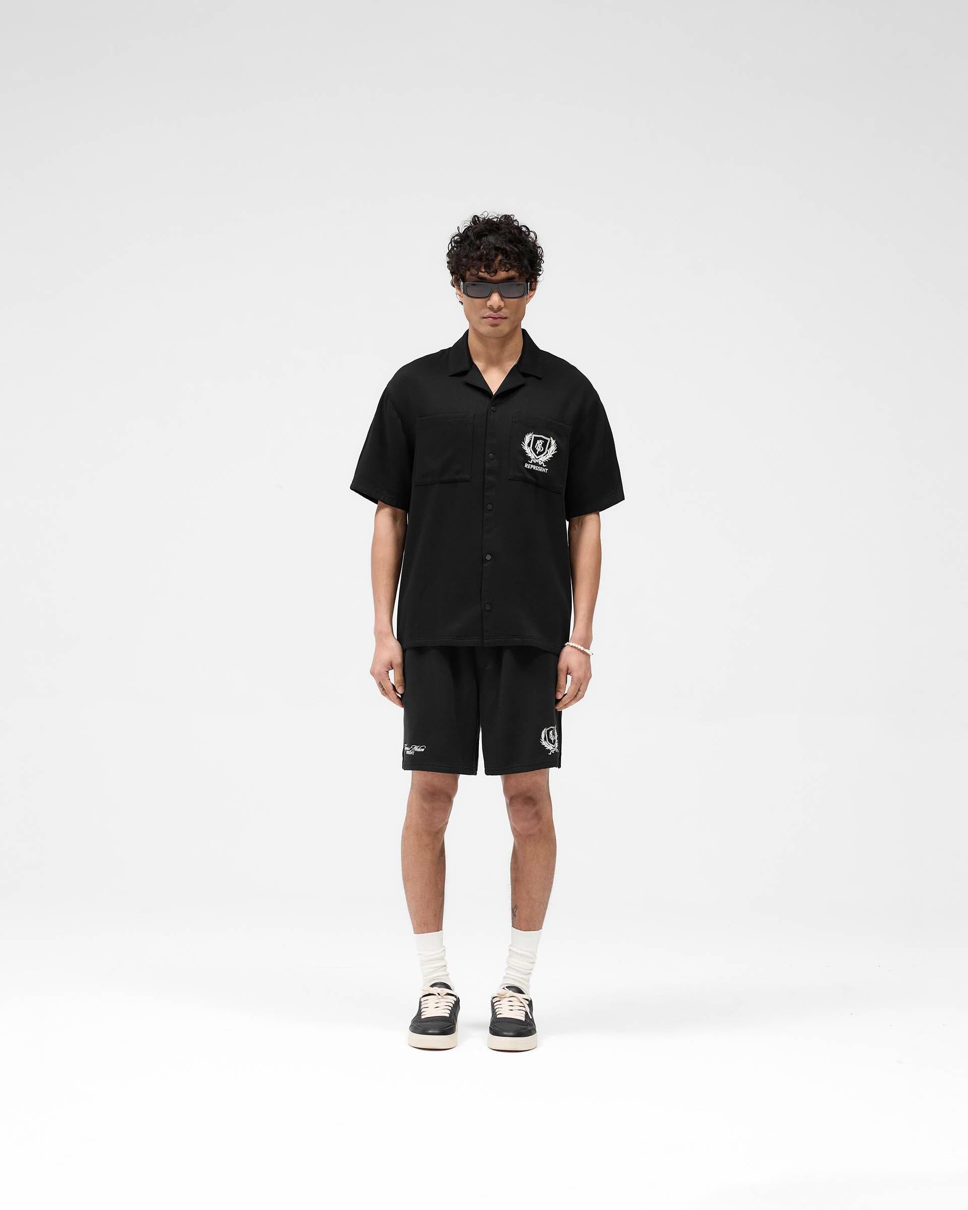 Represent Crest Shirt - Jet Black