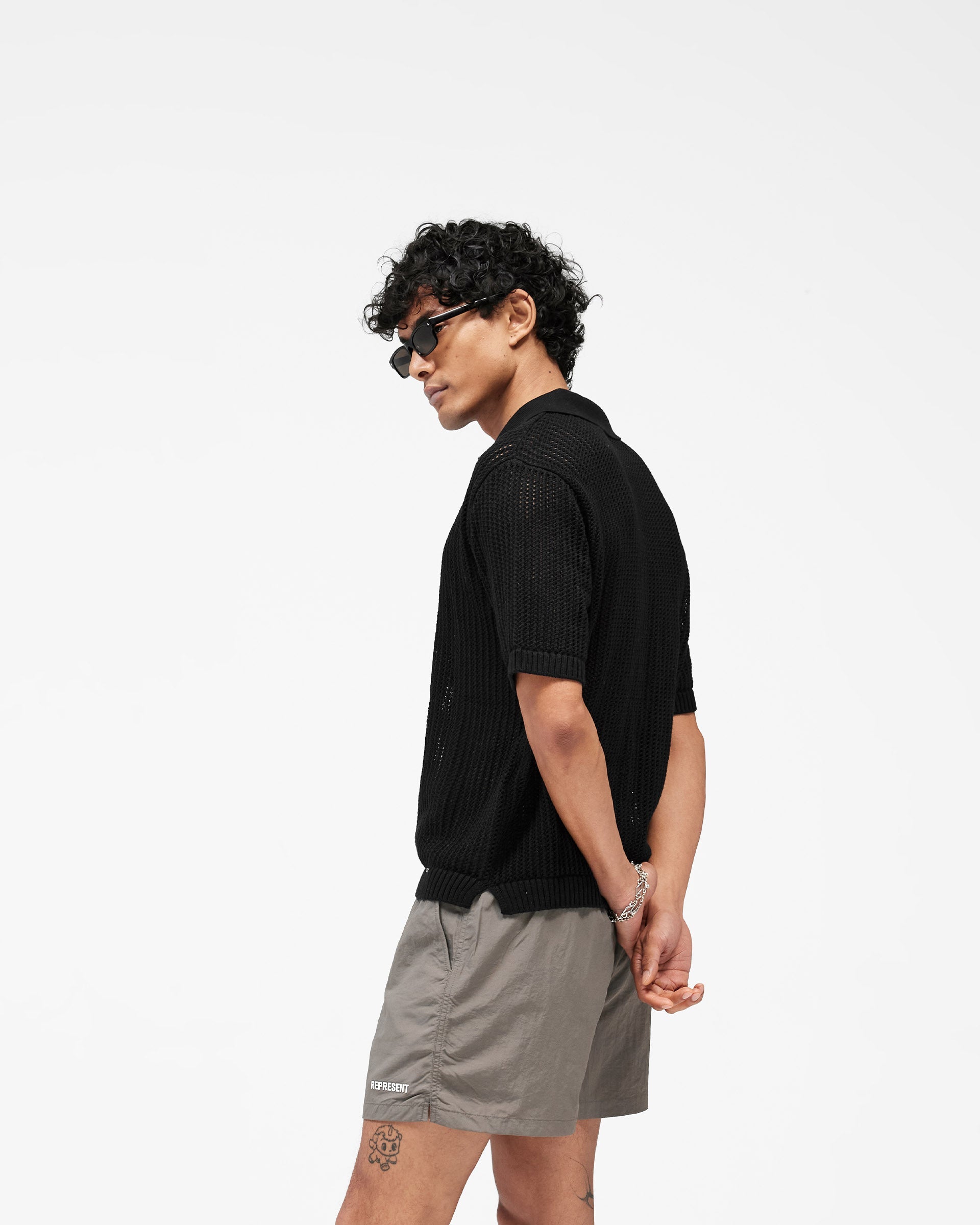 Beverly Knit Polo - Jet Black
