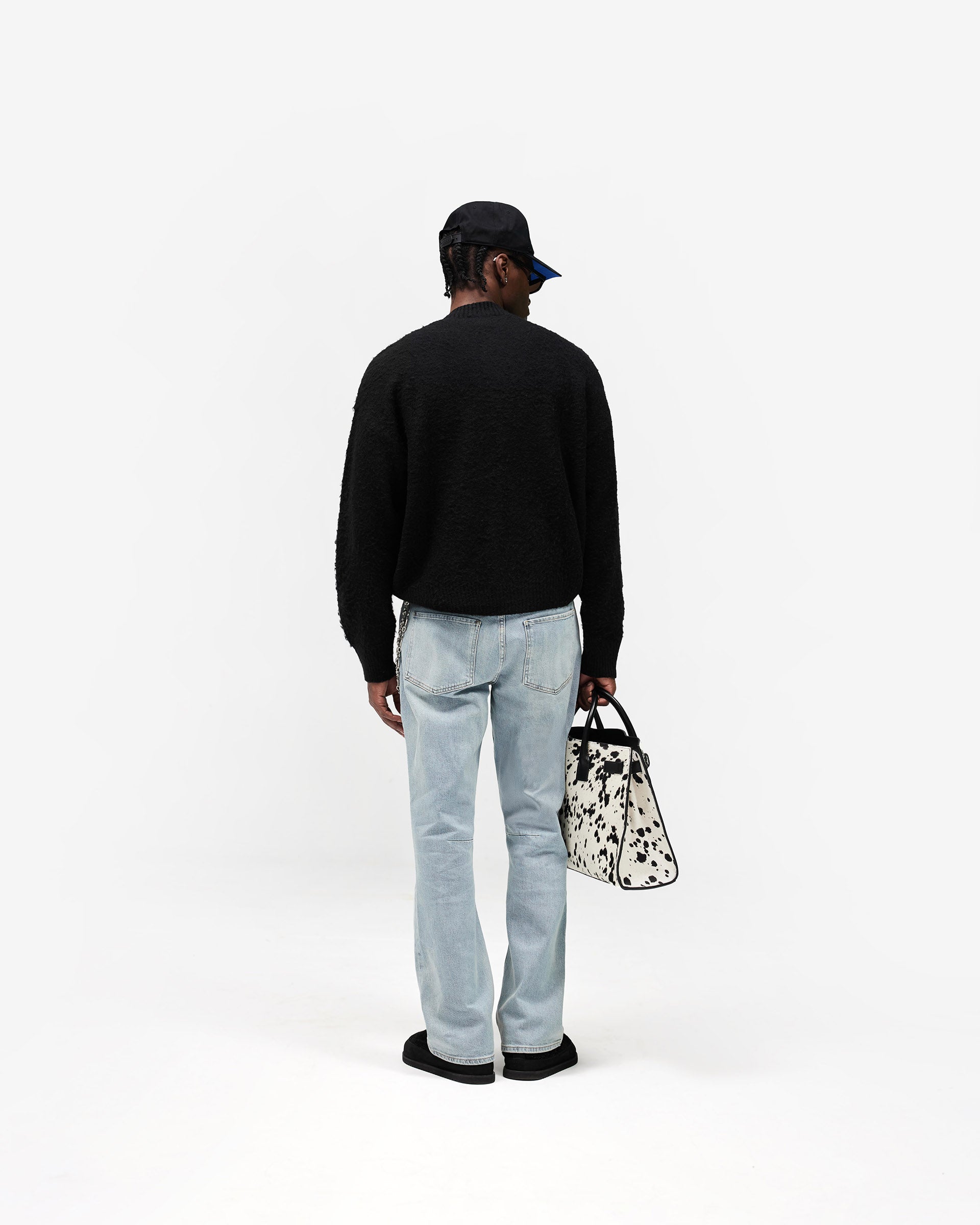 Knitted Bomber Jacket - Jet Black