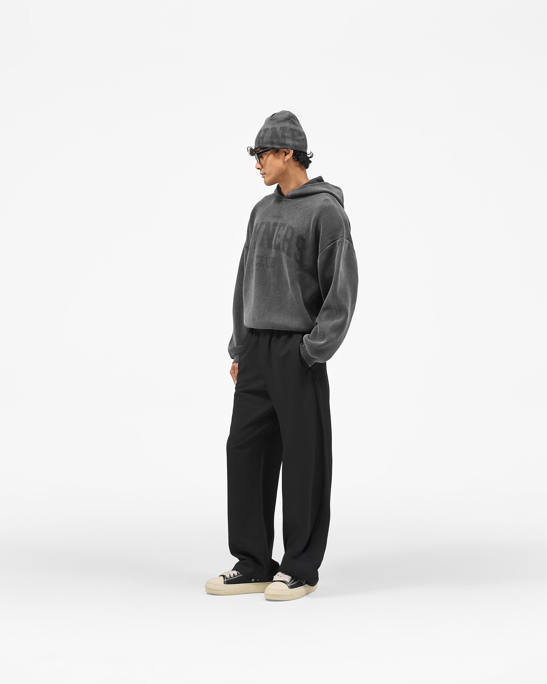 Represent Owners Club Knitted Hoodie - Weathered Black