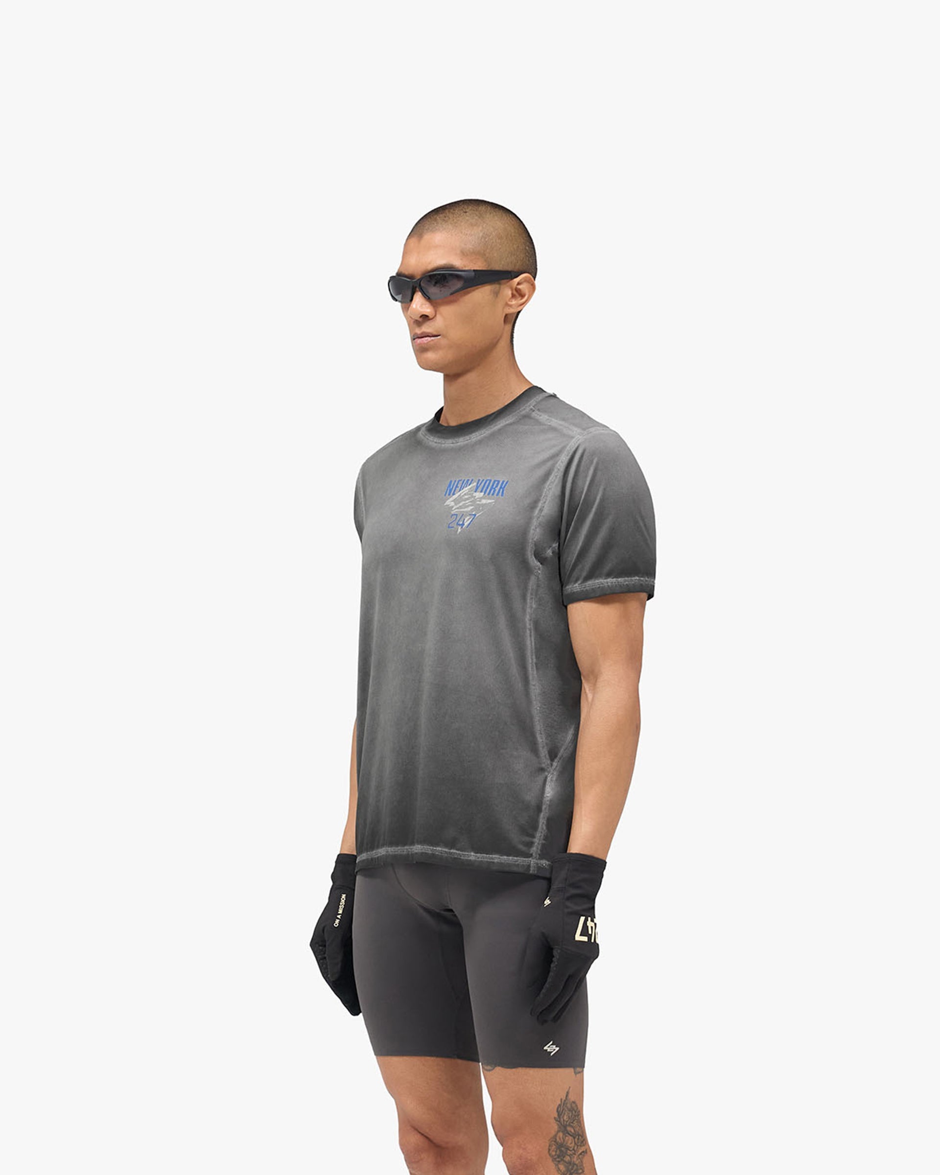 247 New York T-Shirt - Washed Grey
