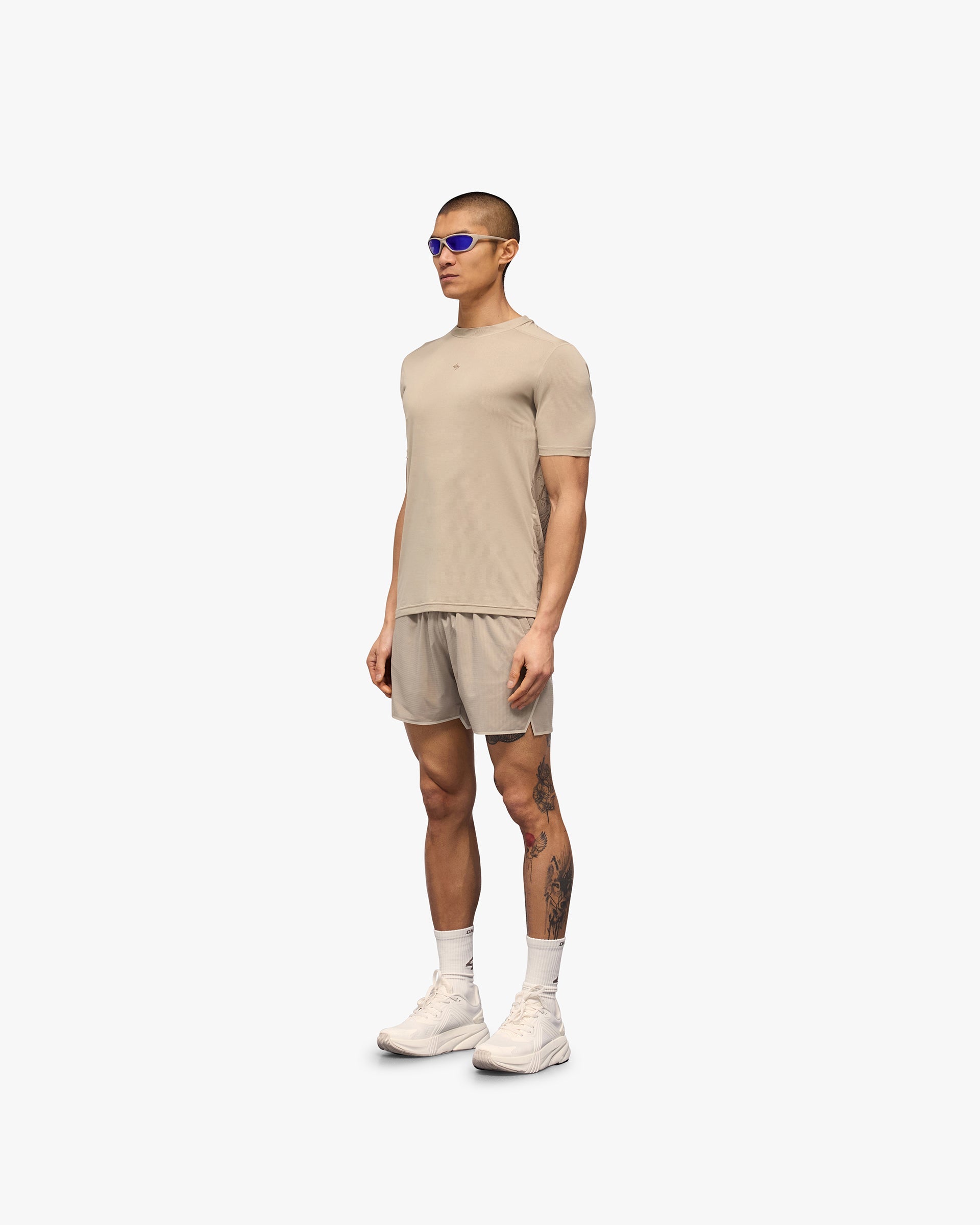 247 Contour Run T-Shirt - Pebble