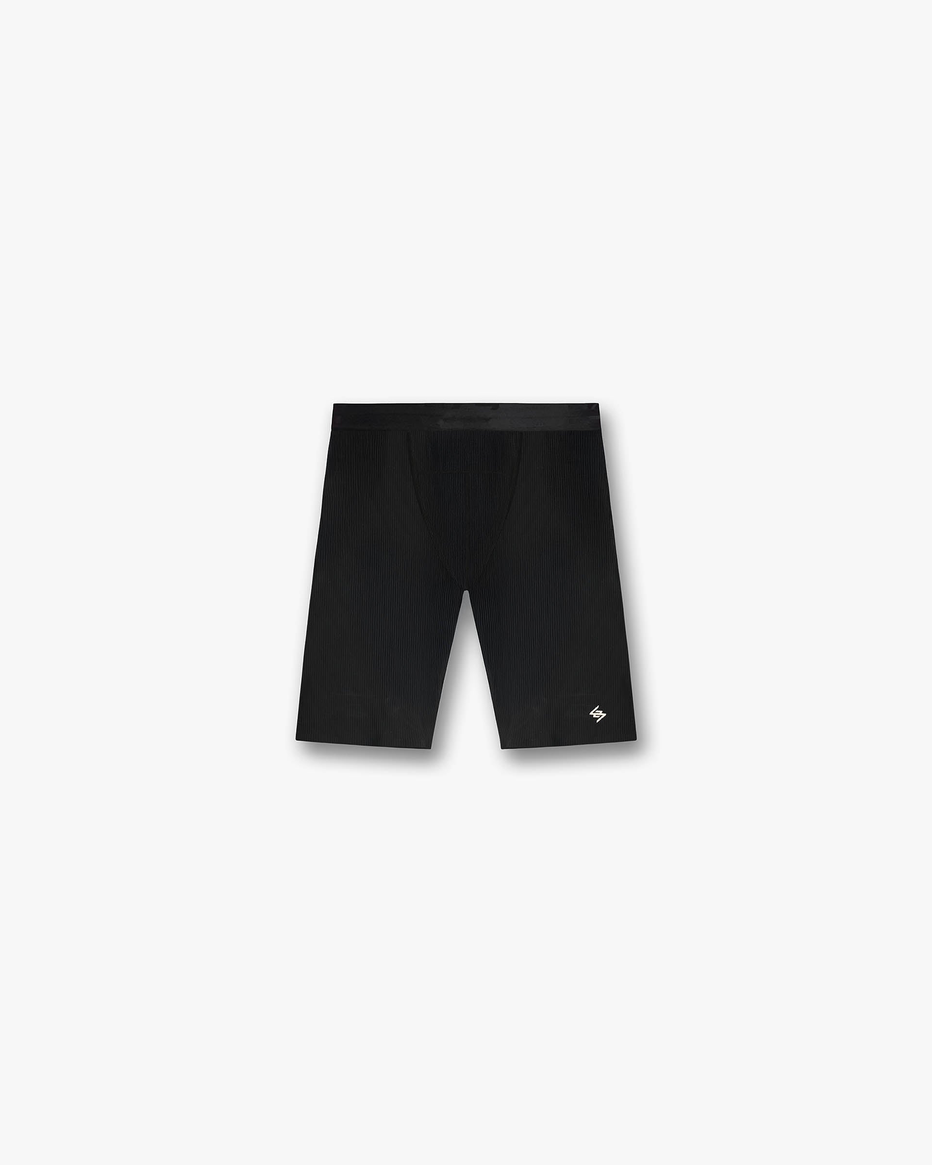 247 Ribbed Half Tight - Jet Black