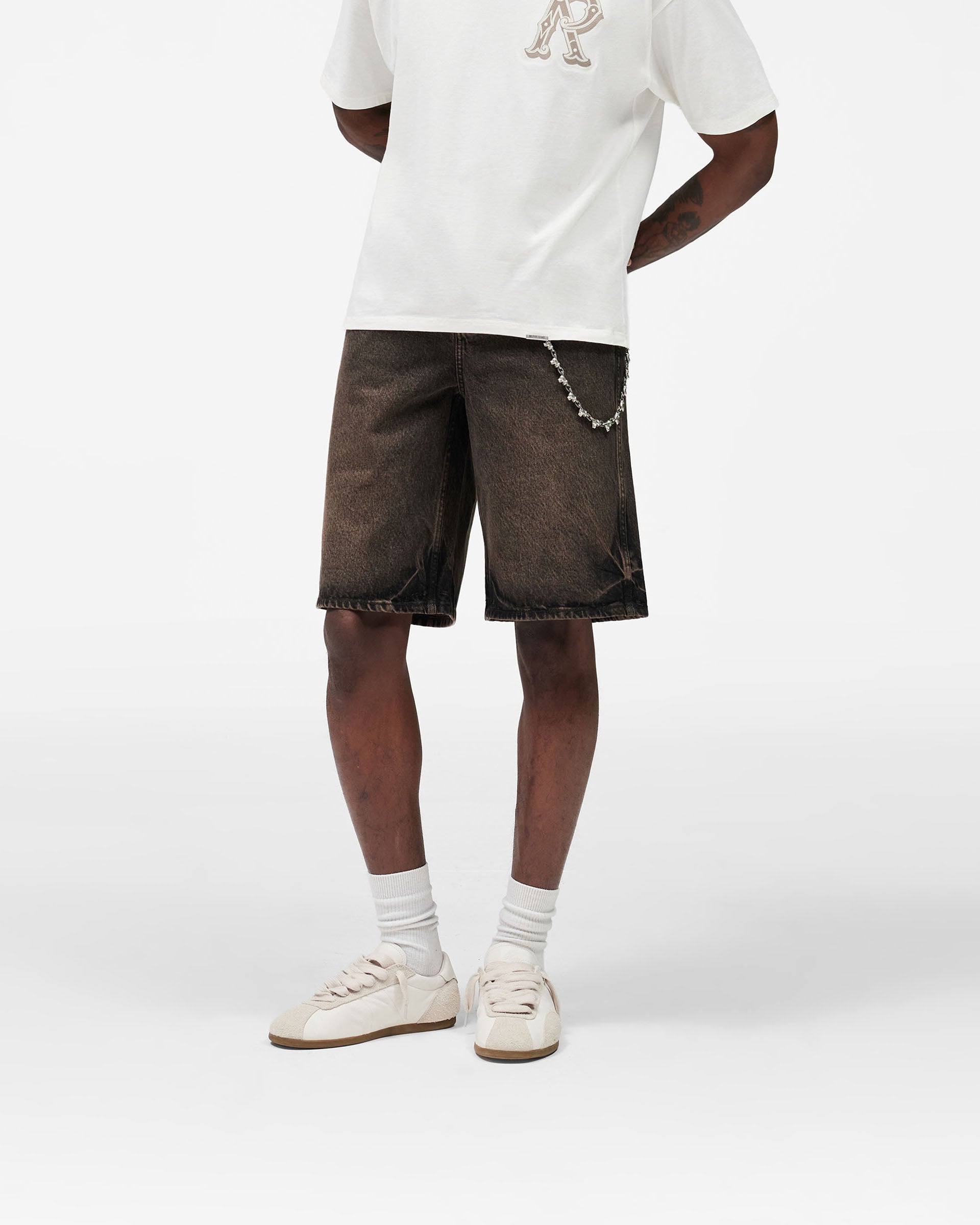 Denim Short - Bark