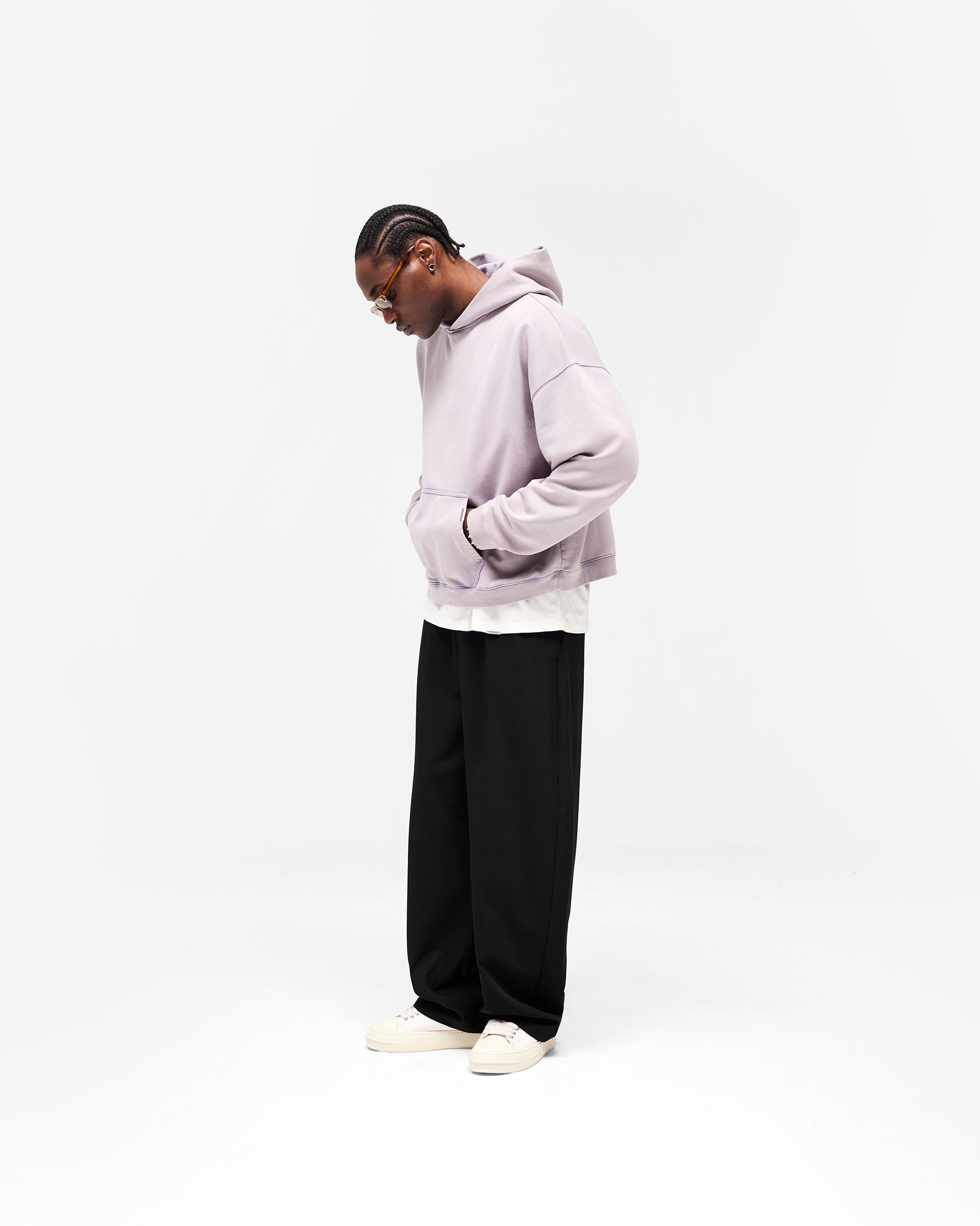 Initial Boxy Hoodie - Mist