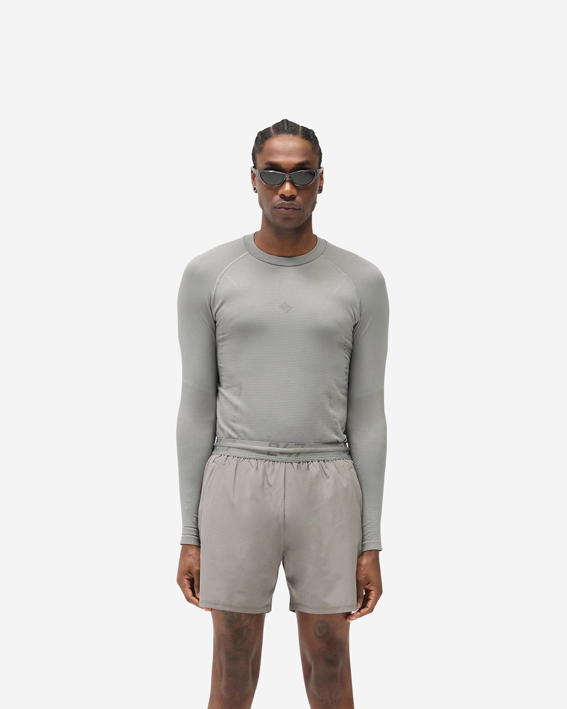 247 Uprising Long Sleeve Seamless T-Shirt - Steel