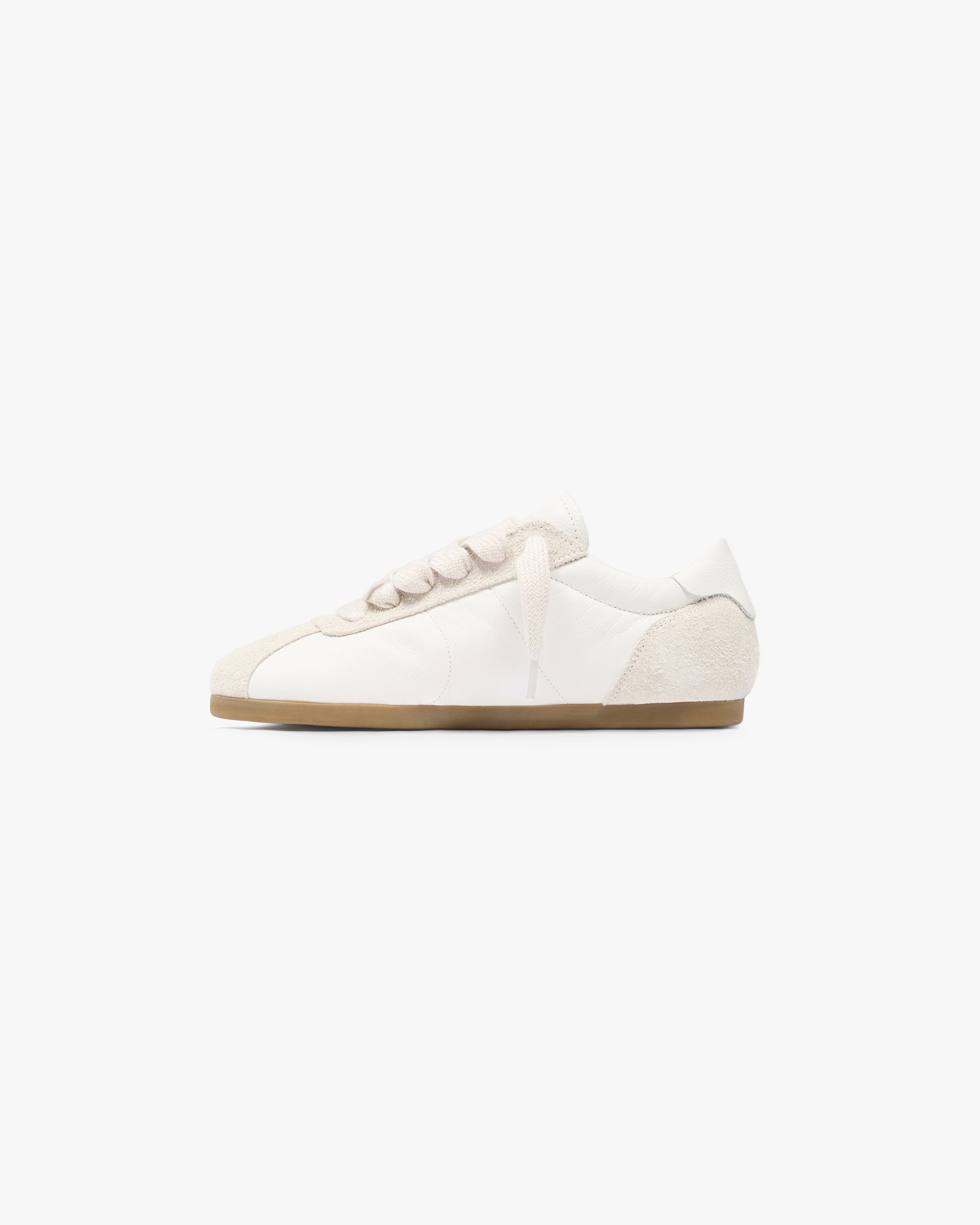 Low-Pro Leather Suede - Flat White Grey