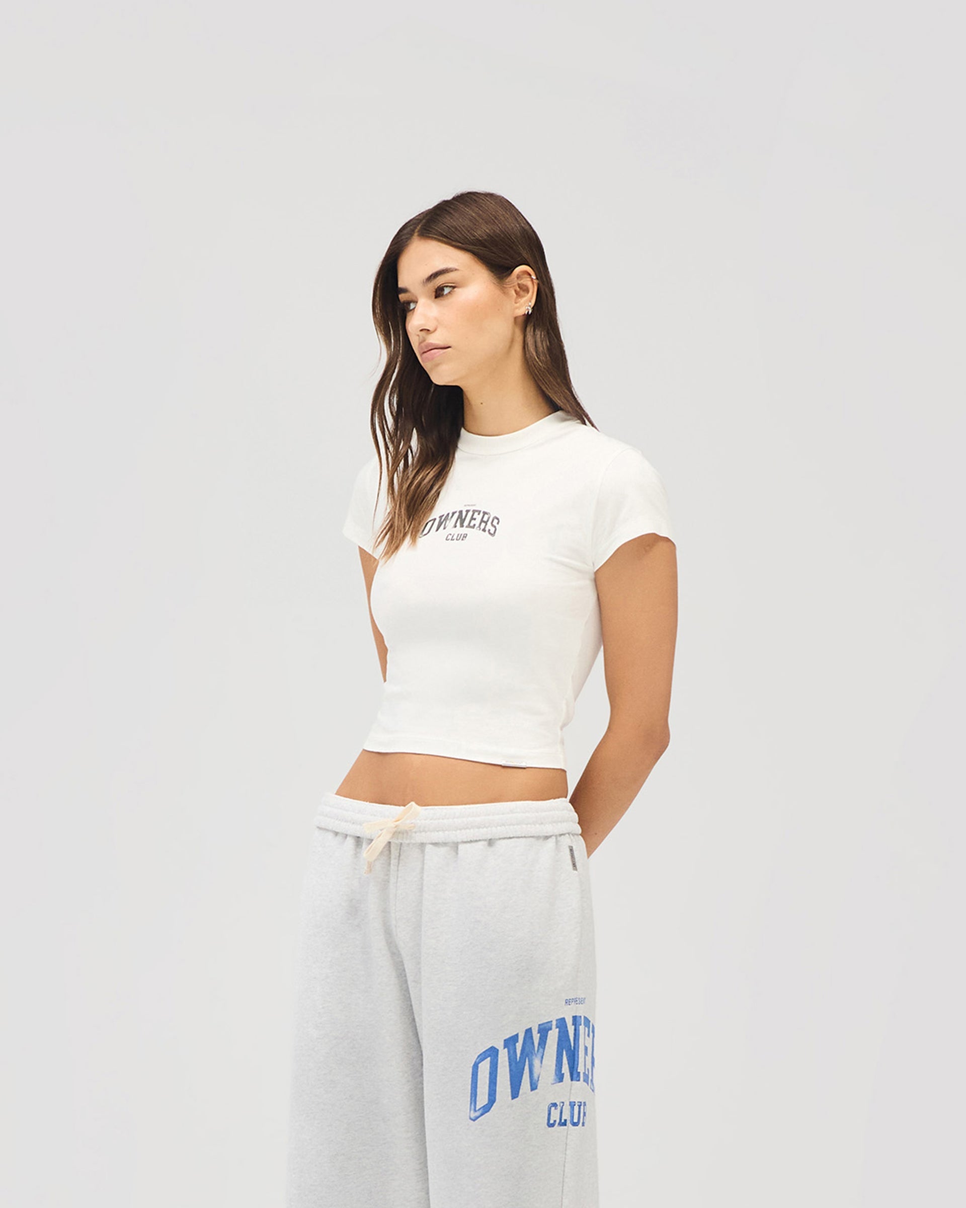Represent Owners Club Baby Tee - Flat White