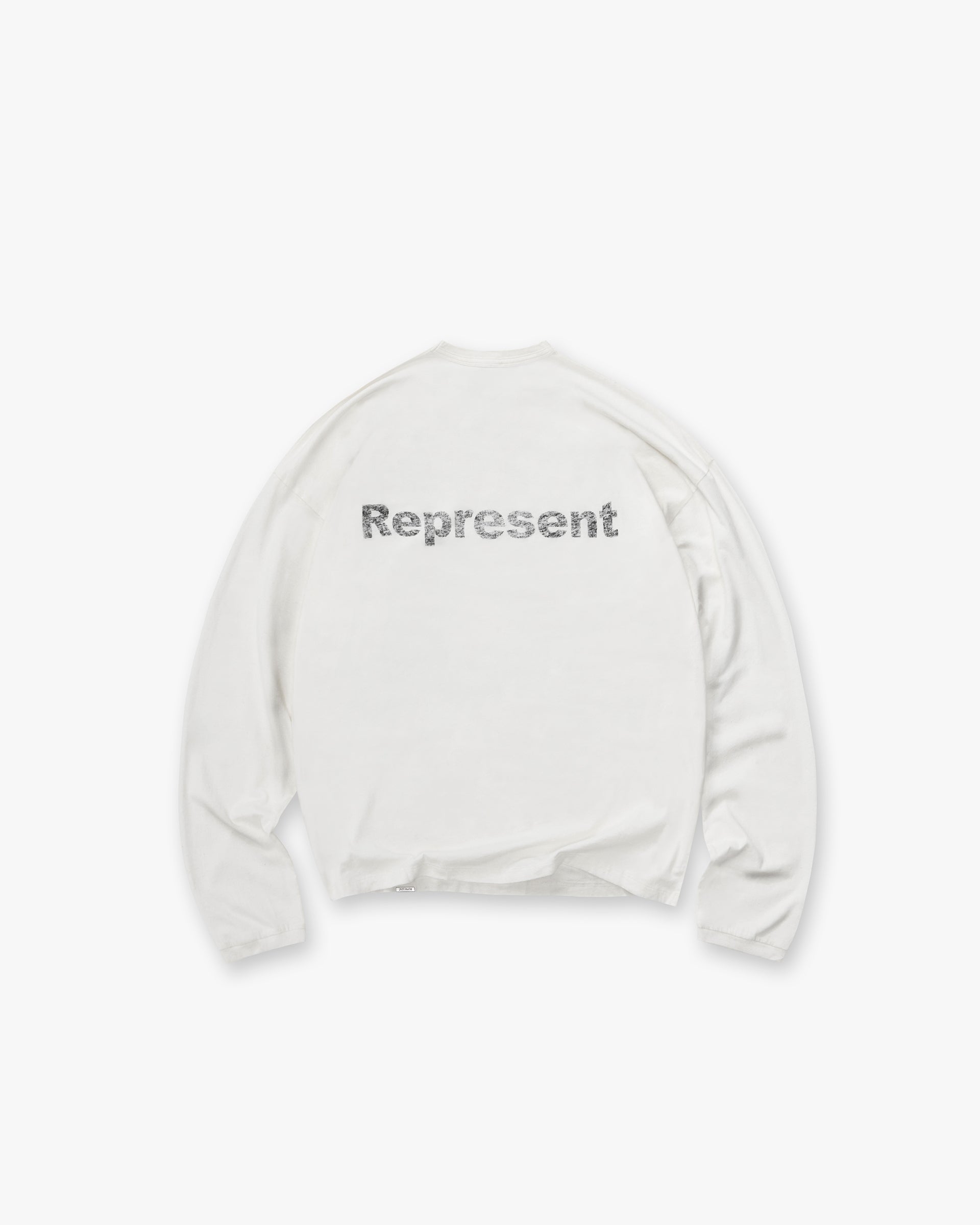 Lowercase Logo Long Sleeve T-Shirt - Flat White