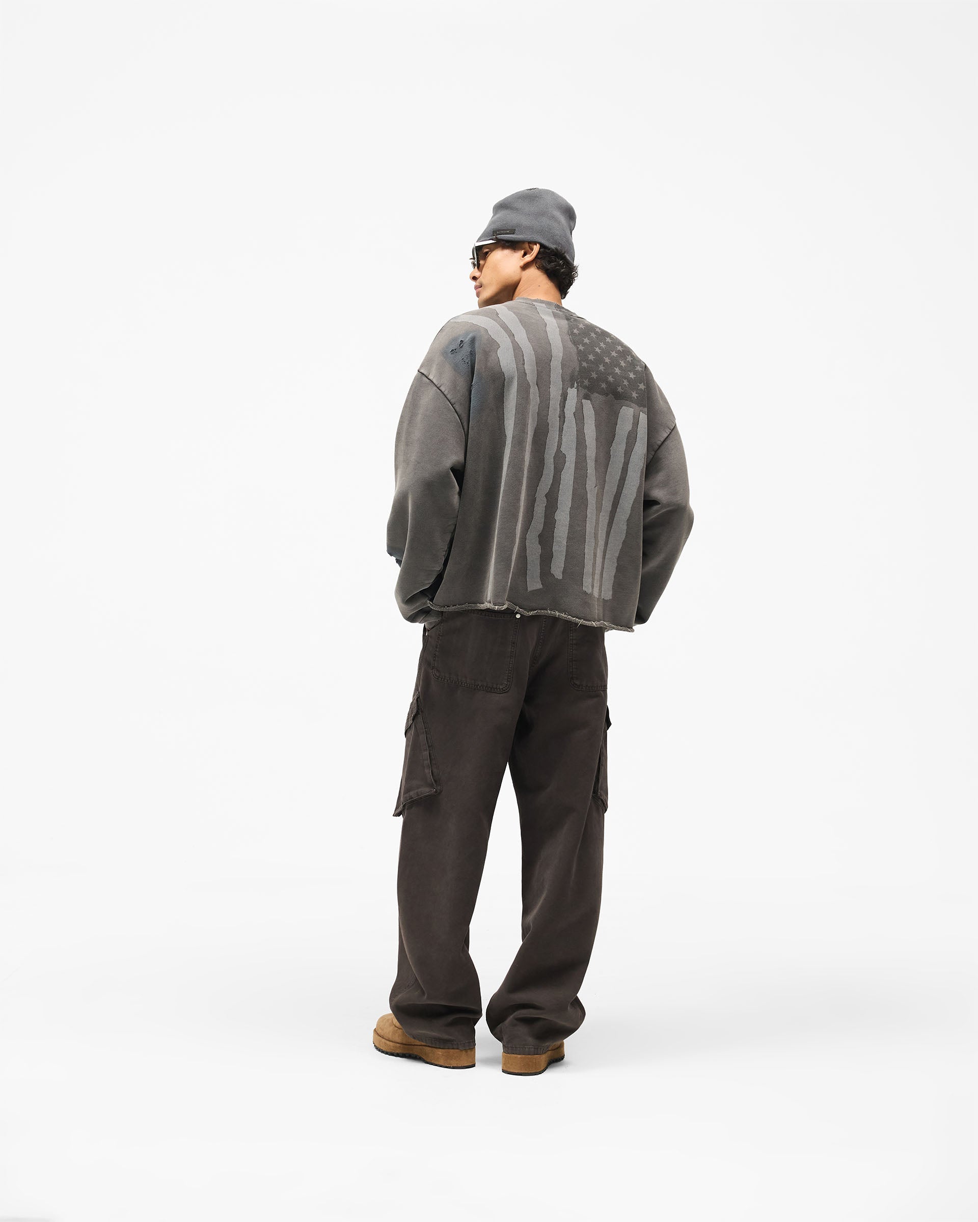 Flag Sweat - Vintage Black