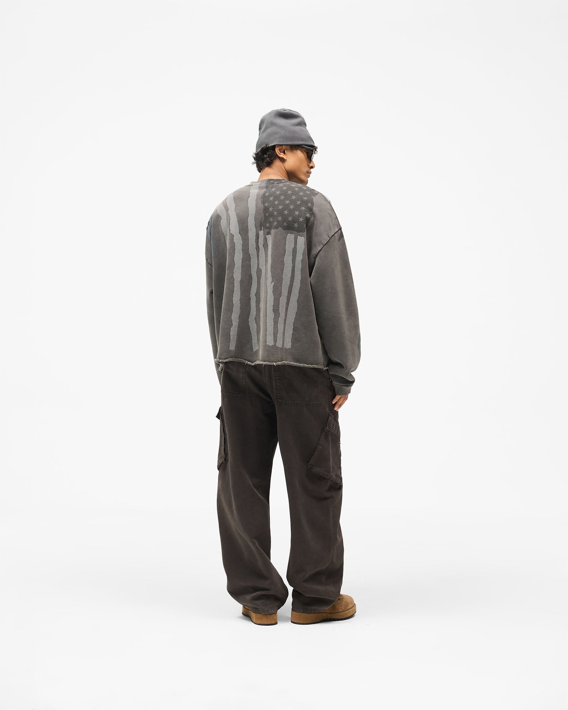 Flag Sweat - Vintage Black