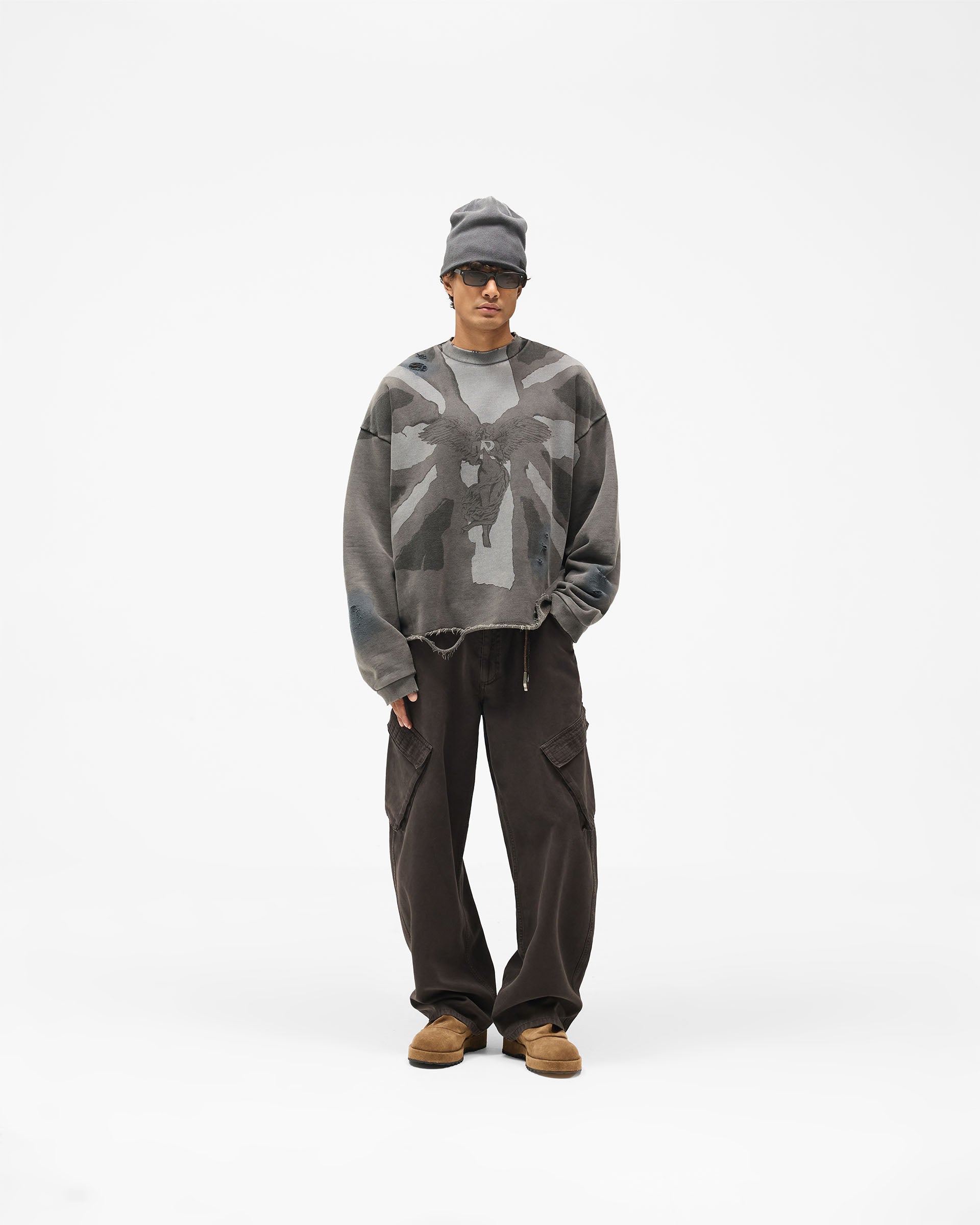 Flag Sweat - Vintage Black