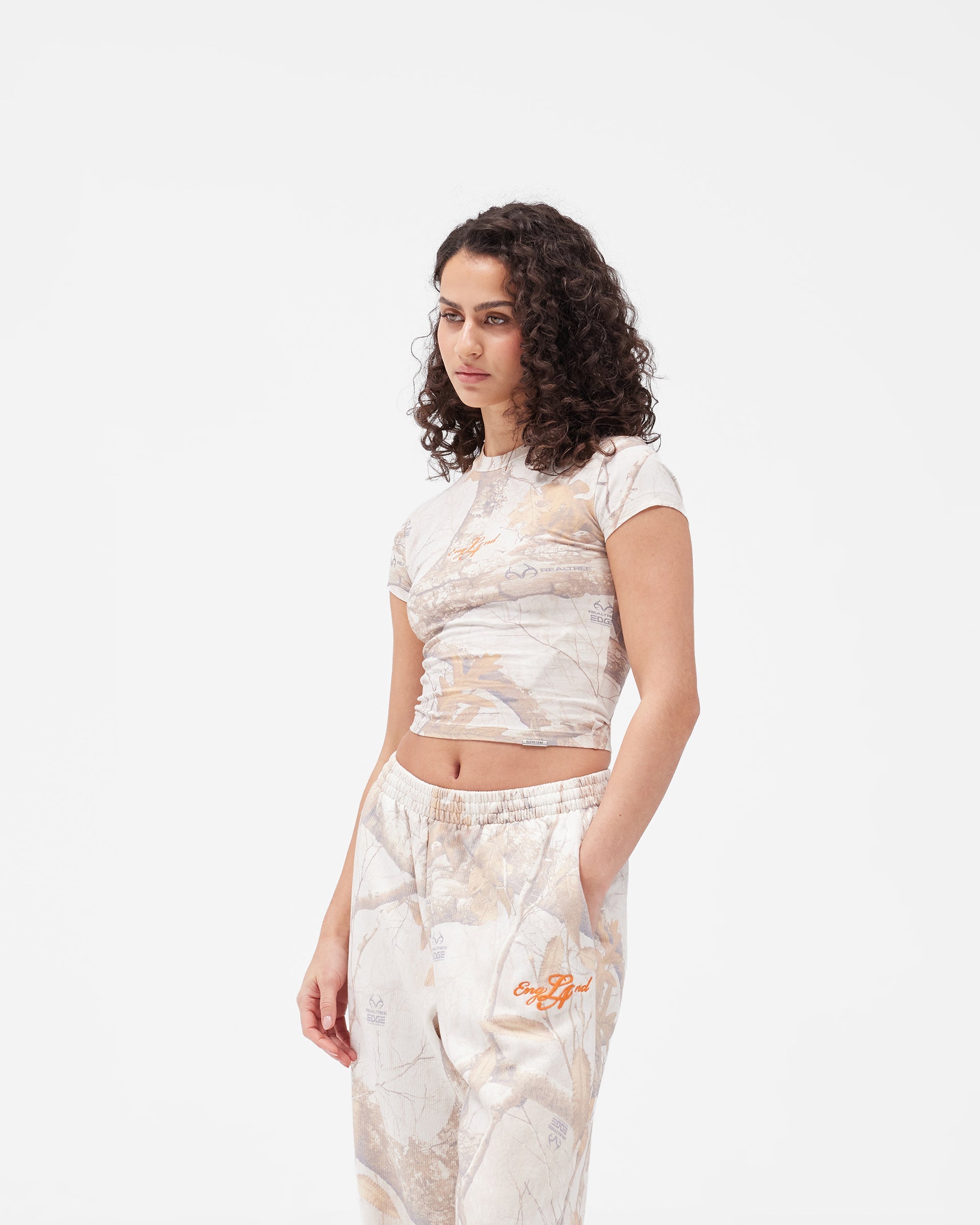 EngLAnd Baby Tee - Washed White Realtree®