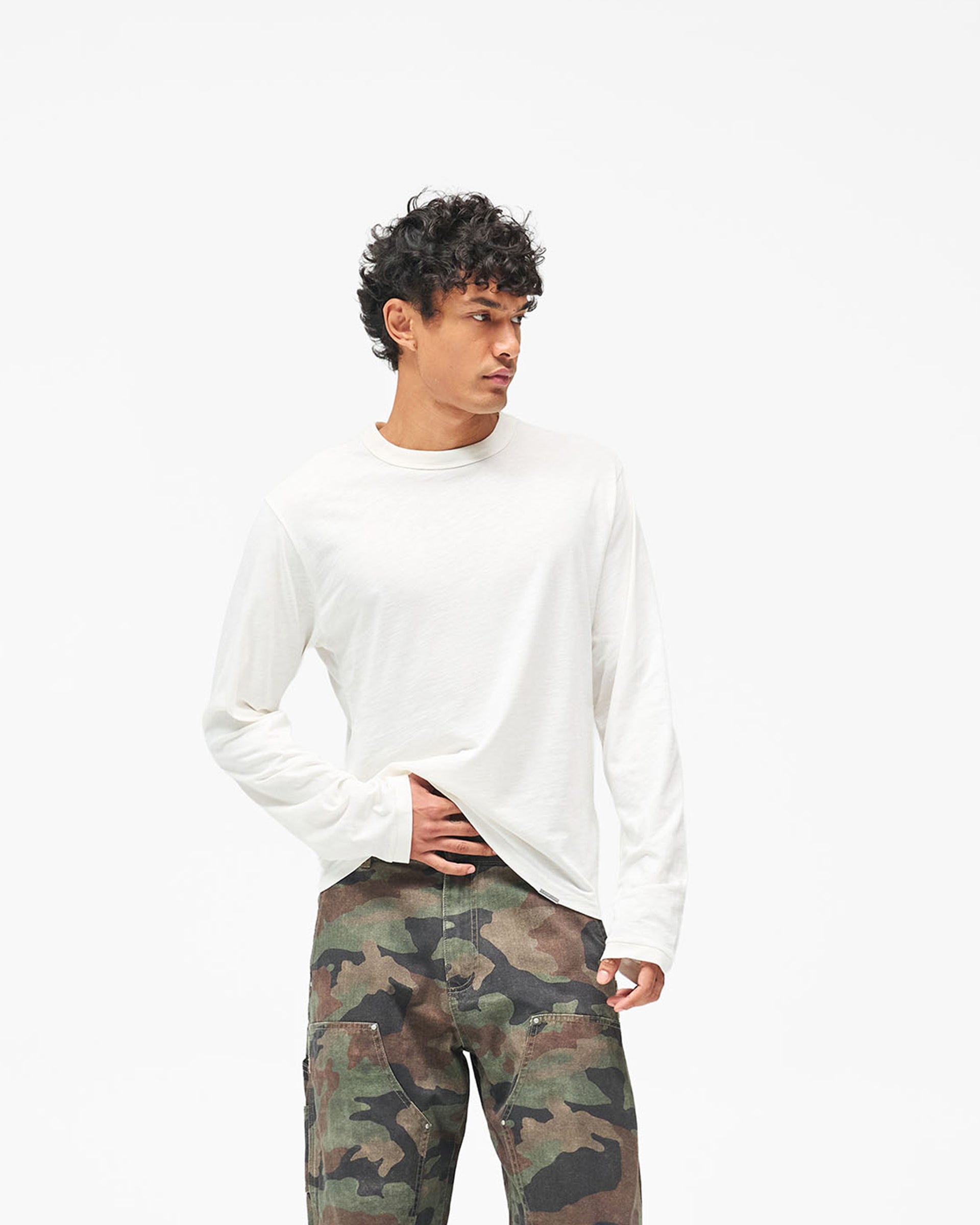 GH Long Sleeve T-Shirt - Flat White
