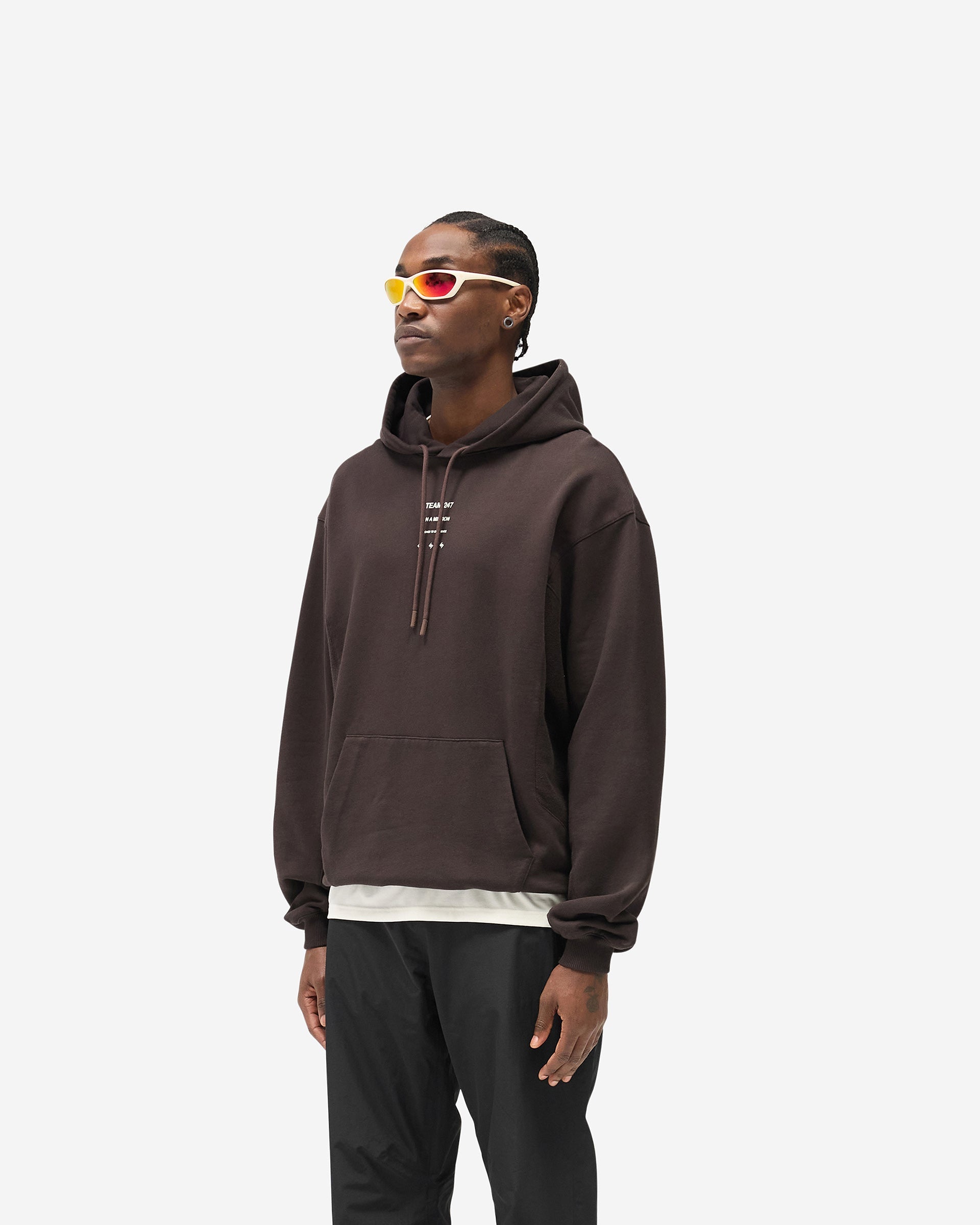 247 Uprising Oversized Hoodie - Chocolate