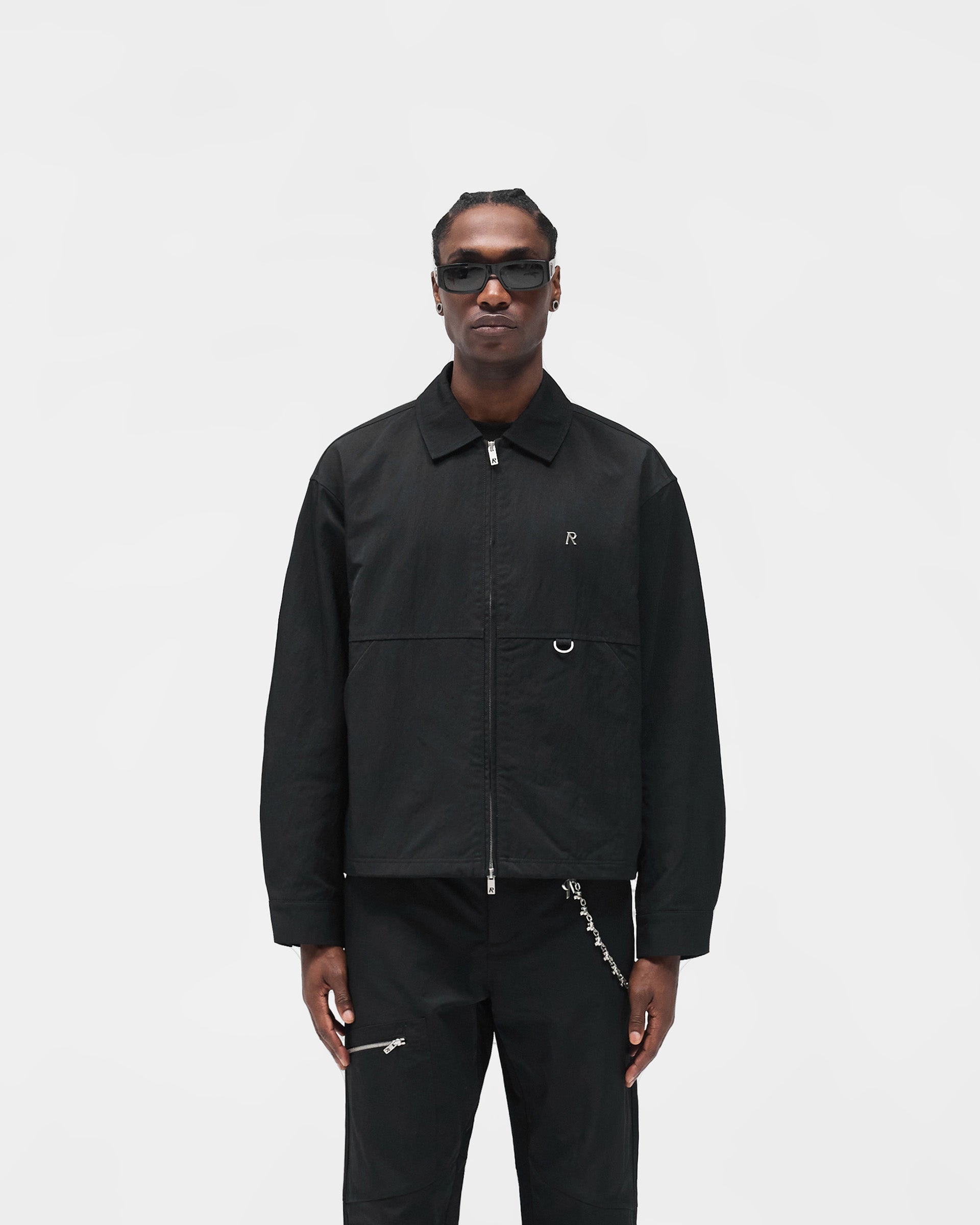 Nylon Overshirt - Jet Black