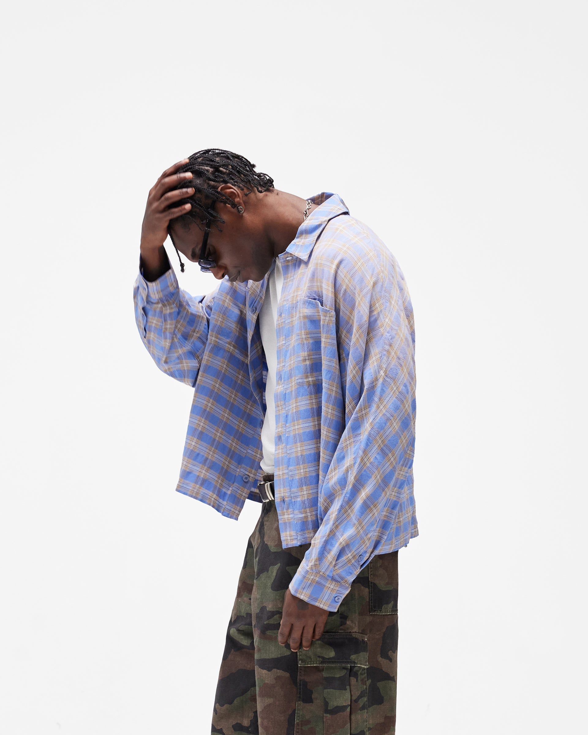 Santa Monica Flannel Shirt - Drift Blue