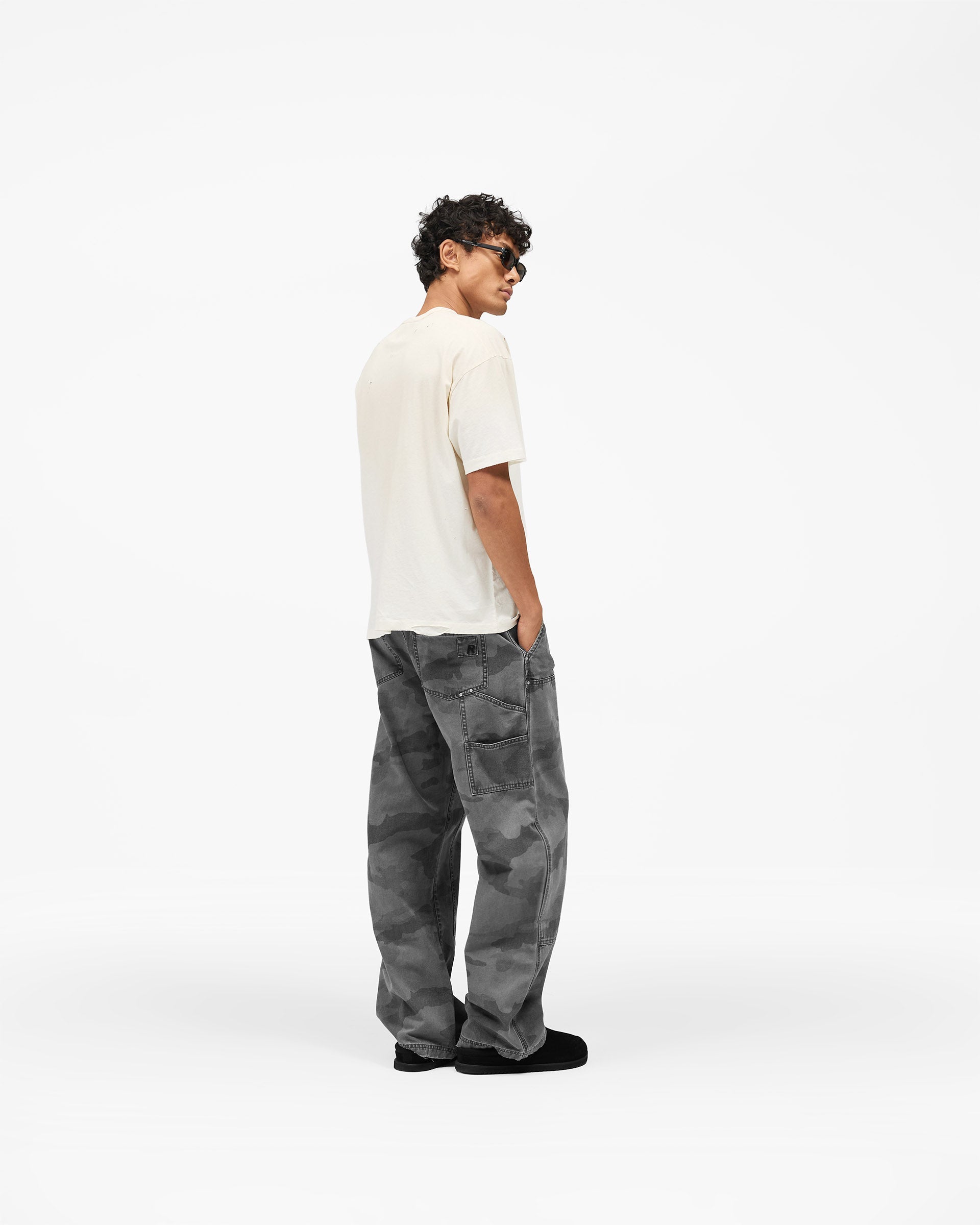 MH Paint Short Sleeve T-Shirt - Washed Ecru
