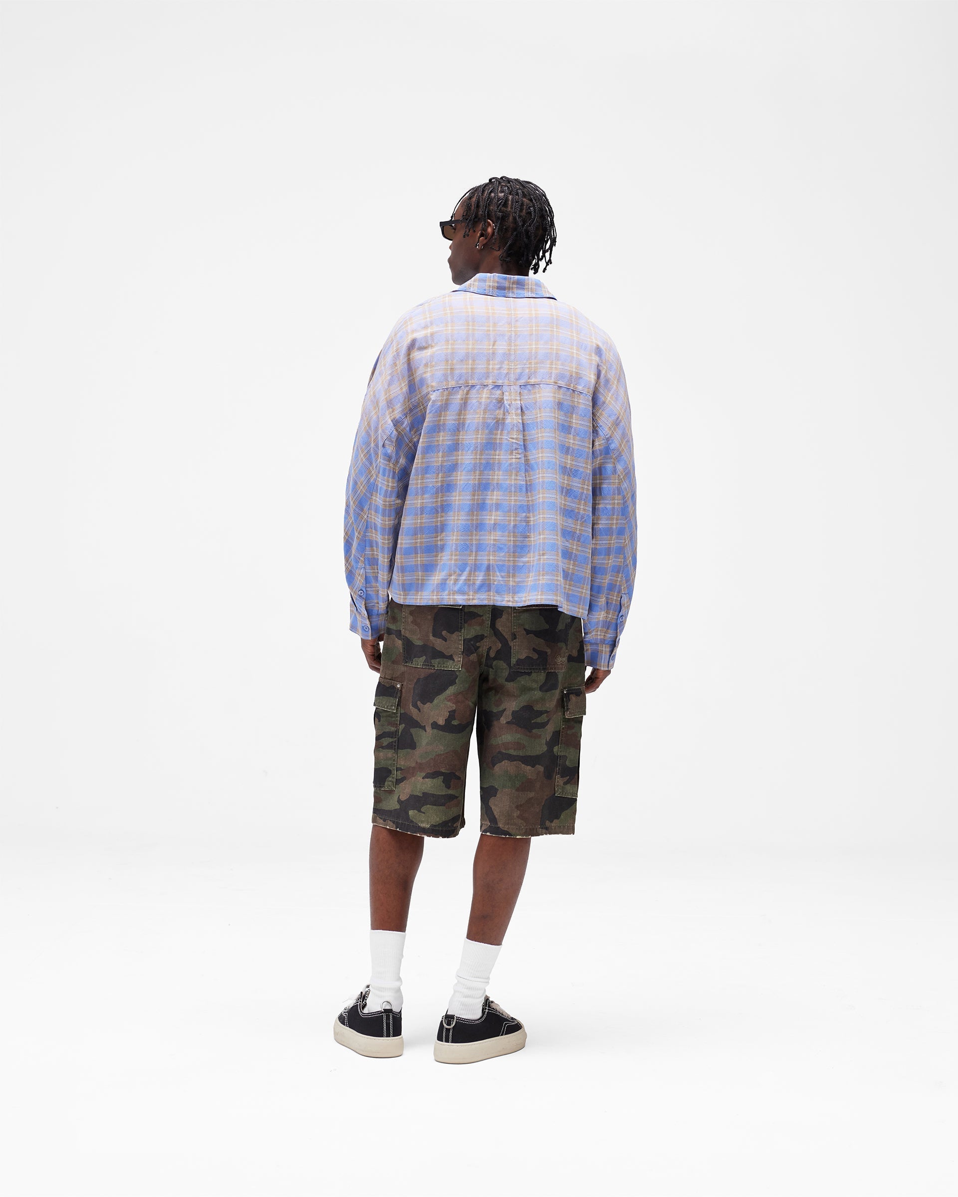 Santa Monica Flannel Shirt - Drift Blue
