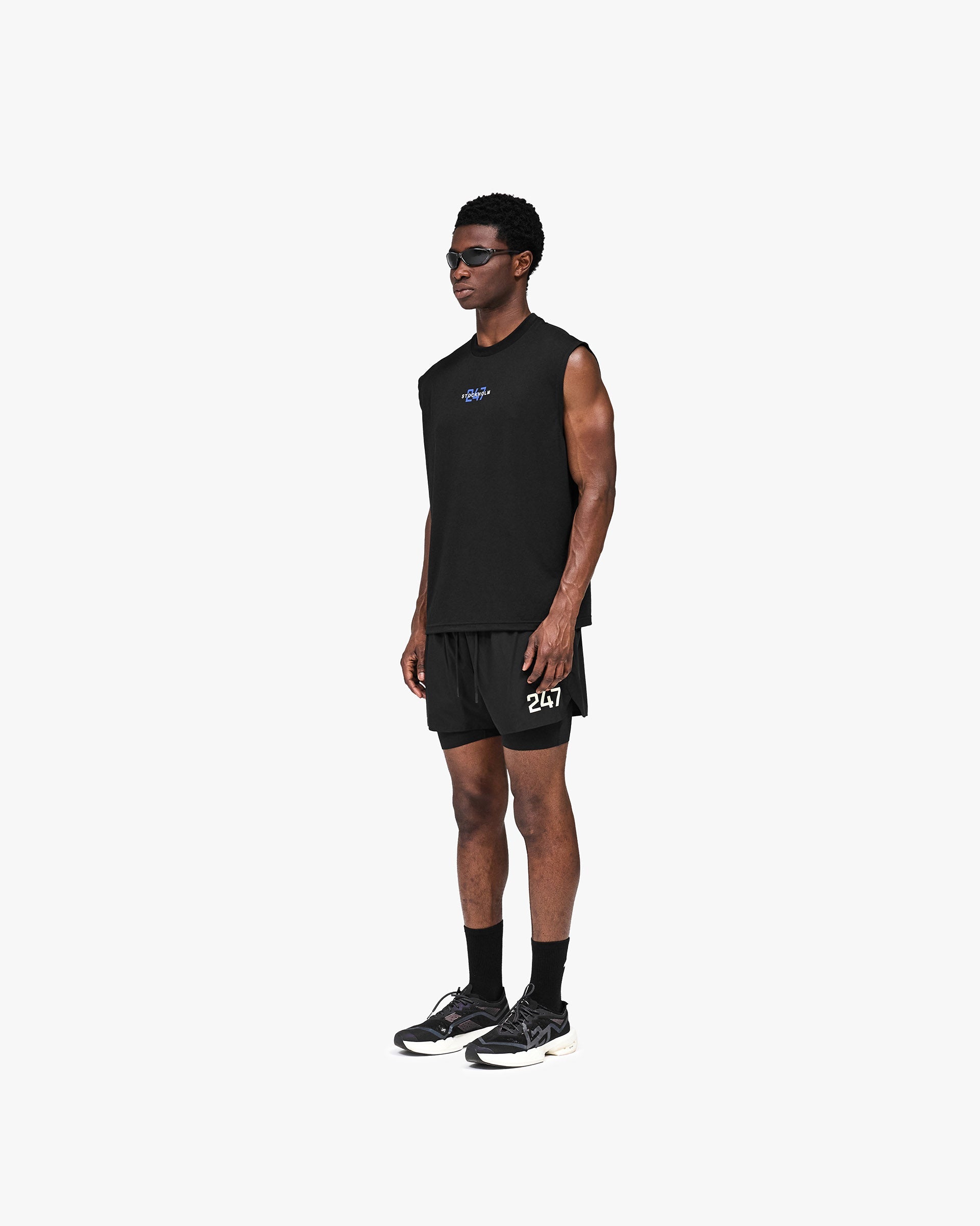 247 Stockholm Oversized Tank - Jet Black