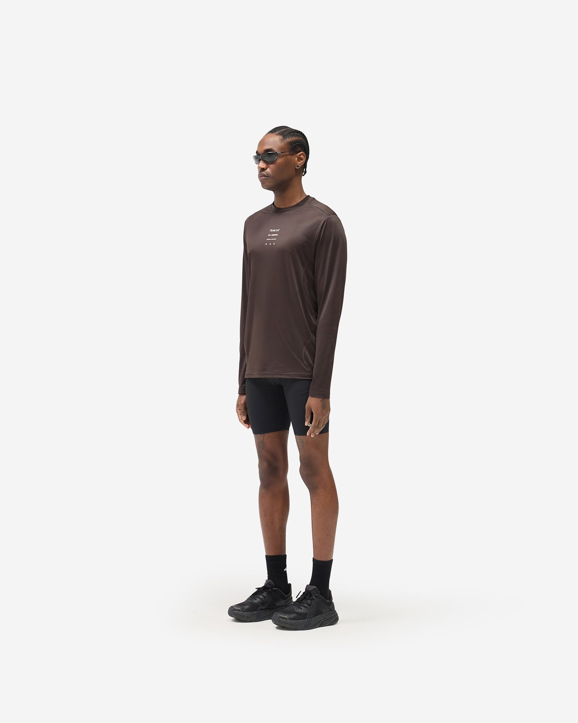 247 Trail Long Sleeve T-Shirt - Chocolate