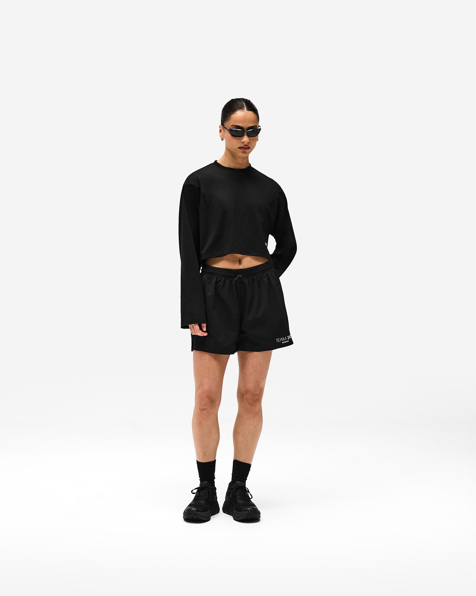 247 DNA Cropped Training T-Shirt - Black