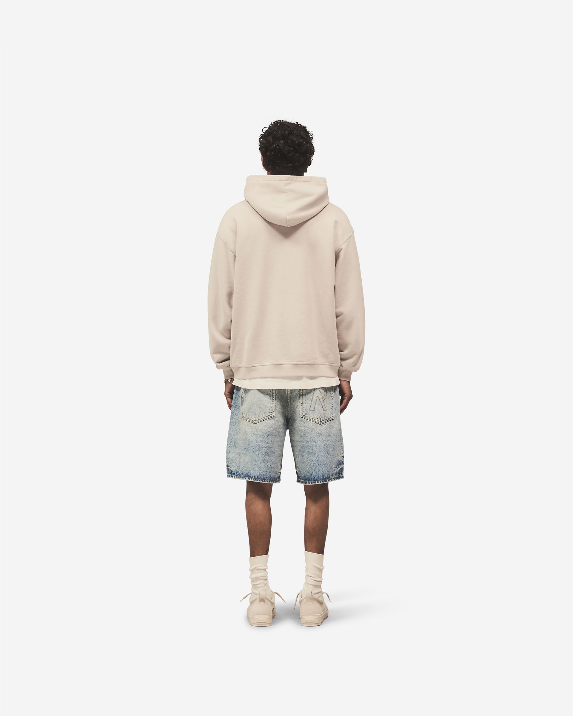 Script Logo Zip Hoodie - Concrete