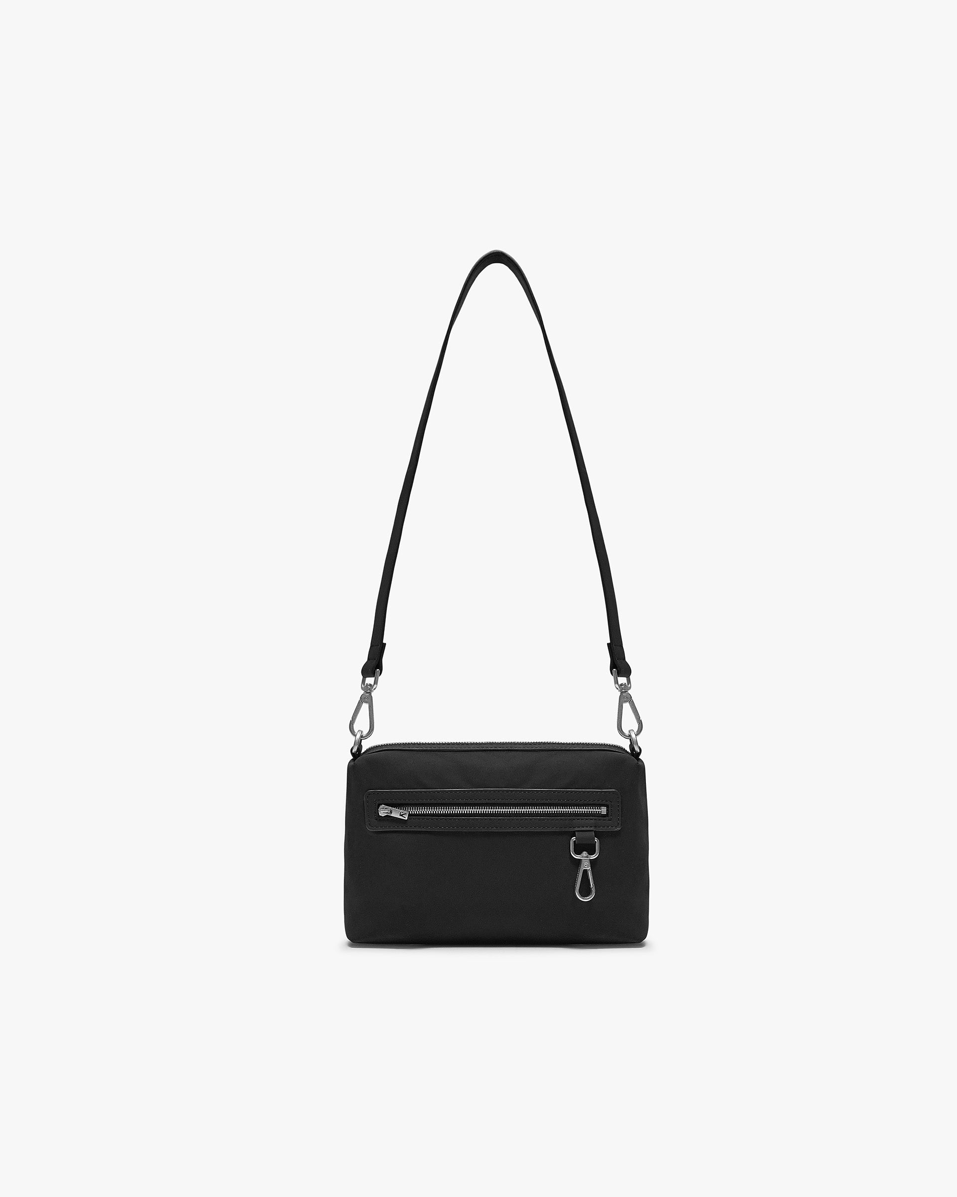 Nylon Messenger Bag - Black