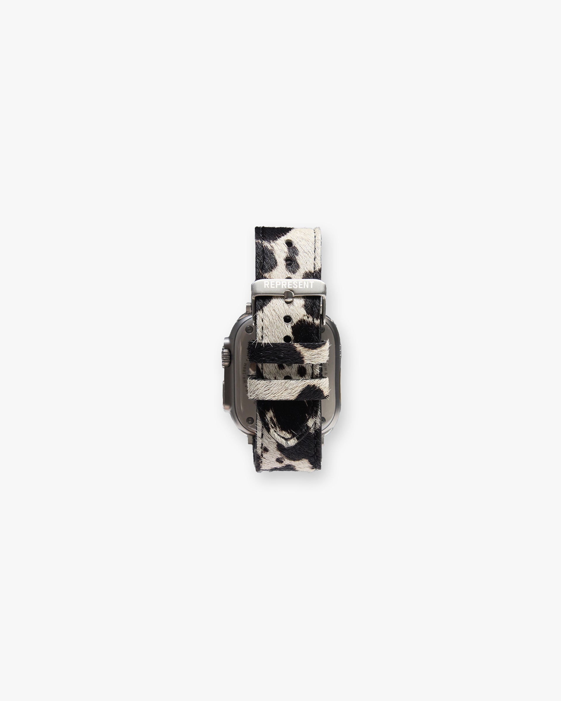 Cowhide Watch Strap - Flat White Jet Black