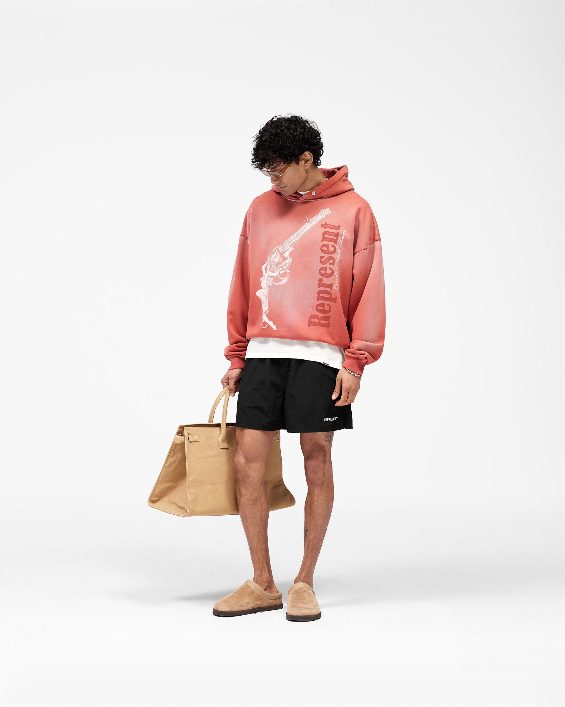 Loaded With Love Hoodie - Withered Rose