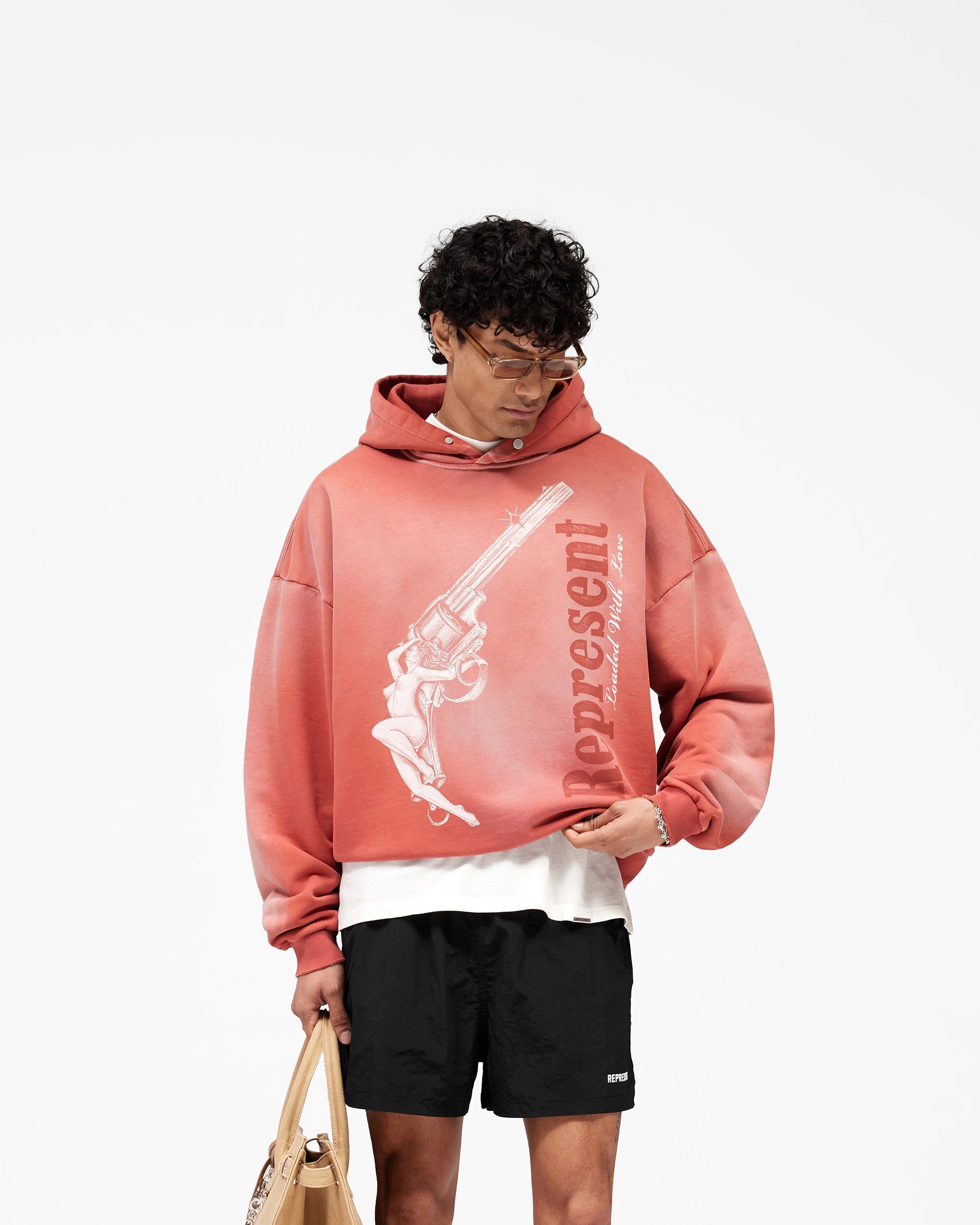 Loaded With Love Hoodie - Withered Rose