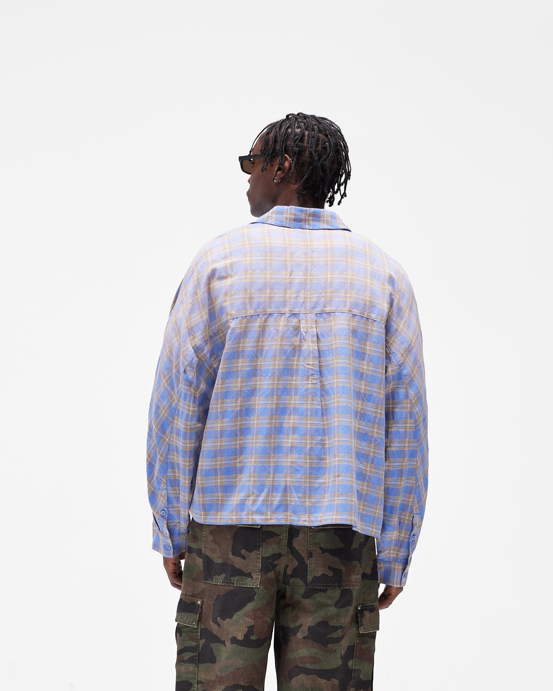 Santa Monica Flannel Shirt - Drift Blue