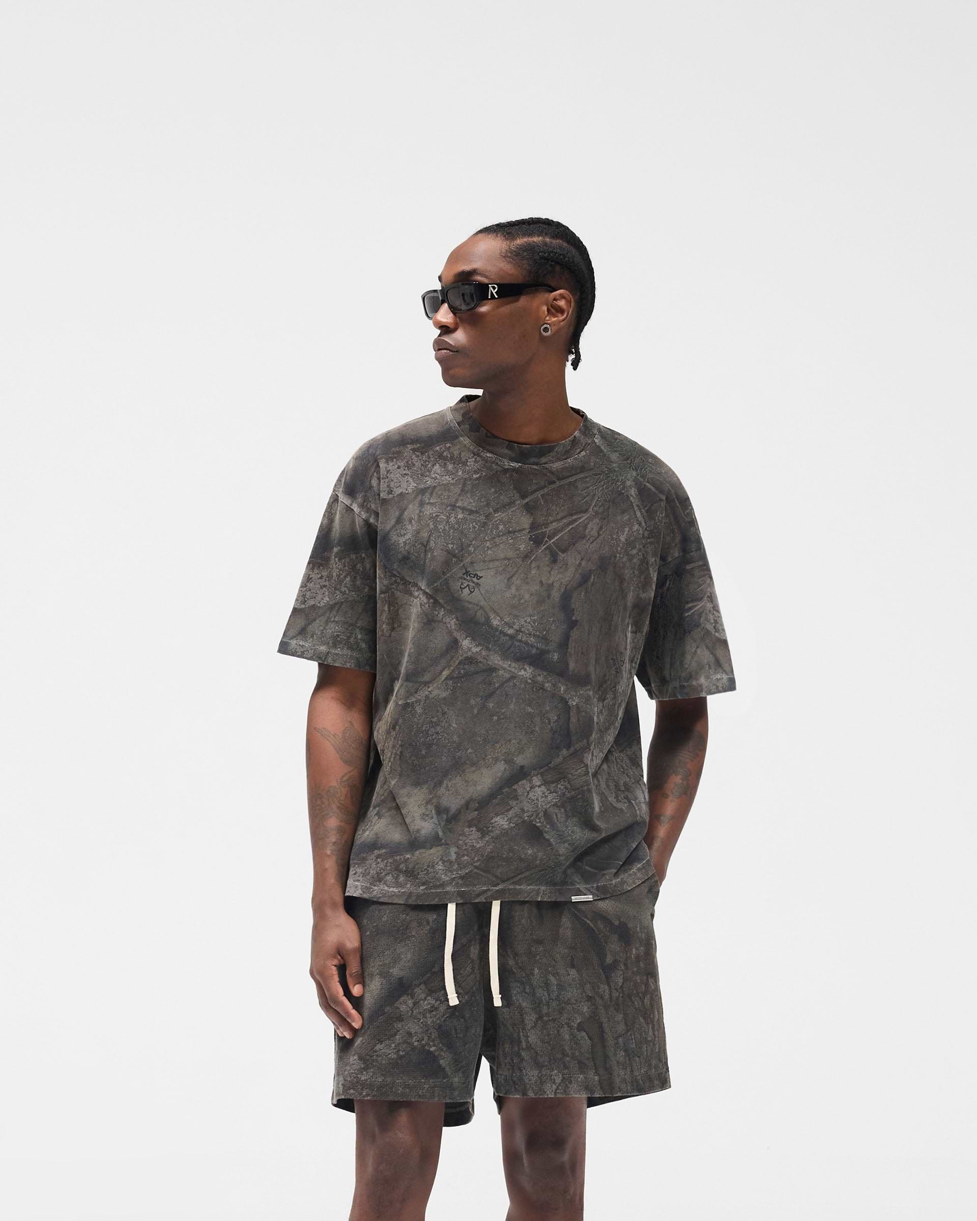 Initial Overdye Realtree® Oversized T-Shirt - Overdyed Black