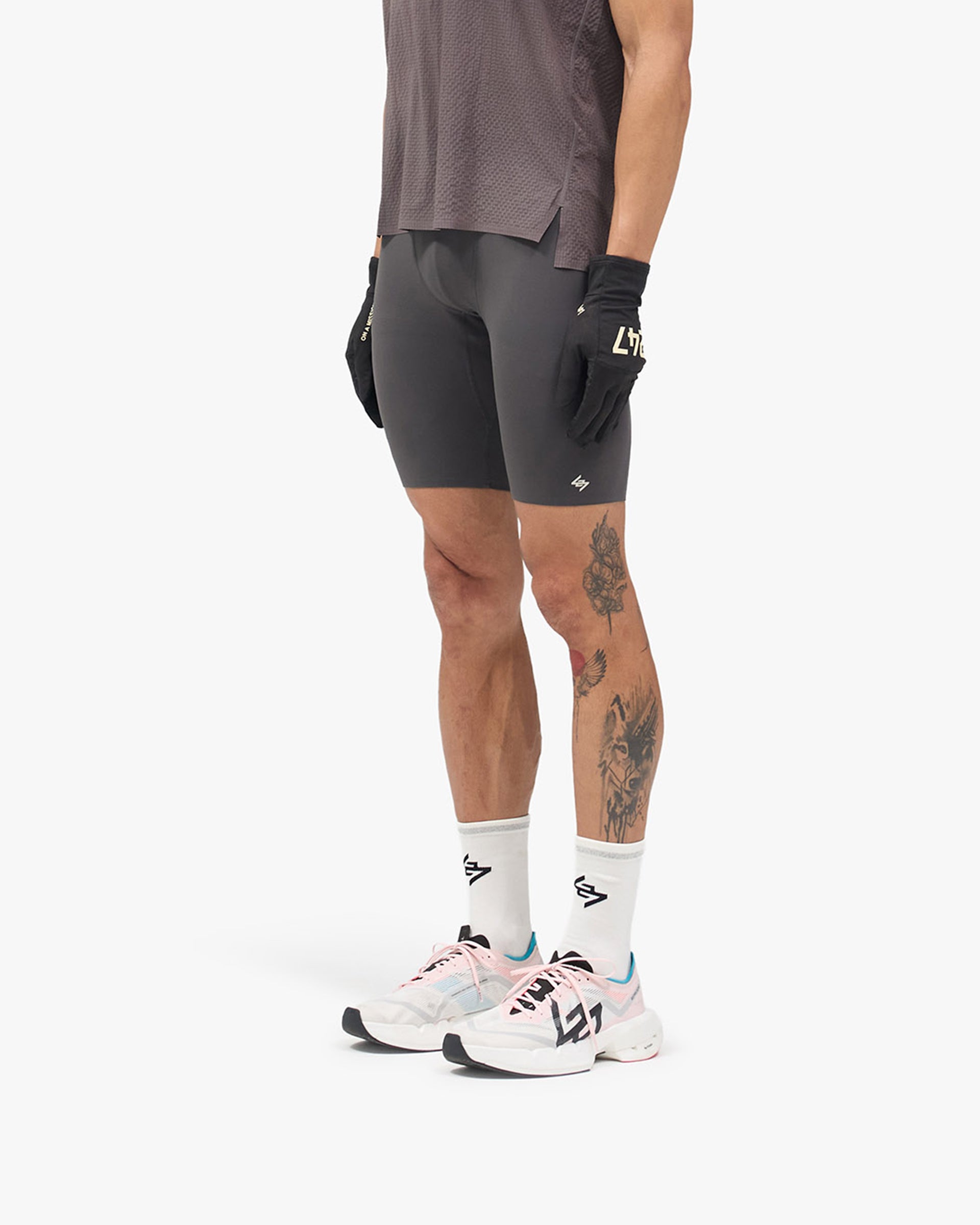 247 Race Half Tight - Washed Grey