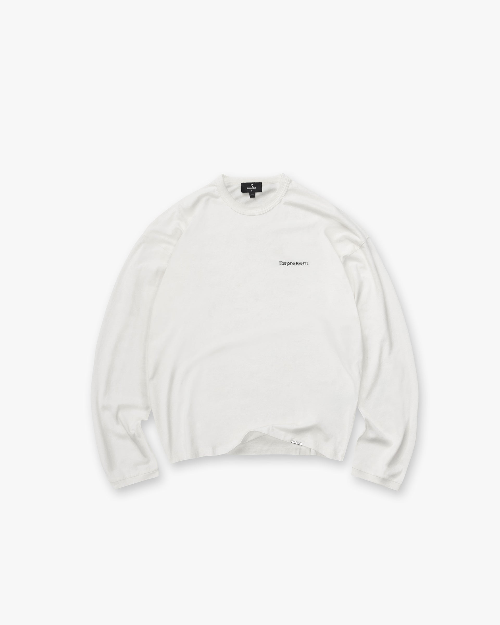 Lowercase Logo Long Sleeve T-Shirt - Flat White