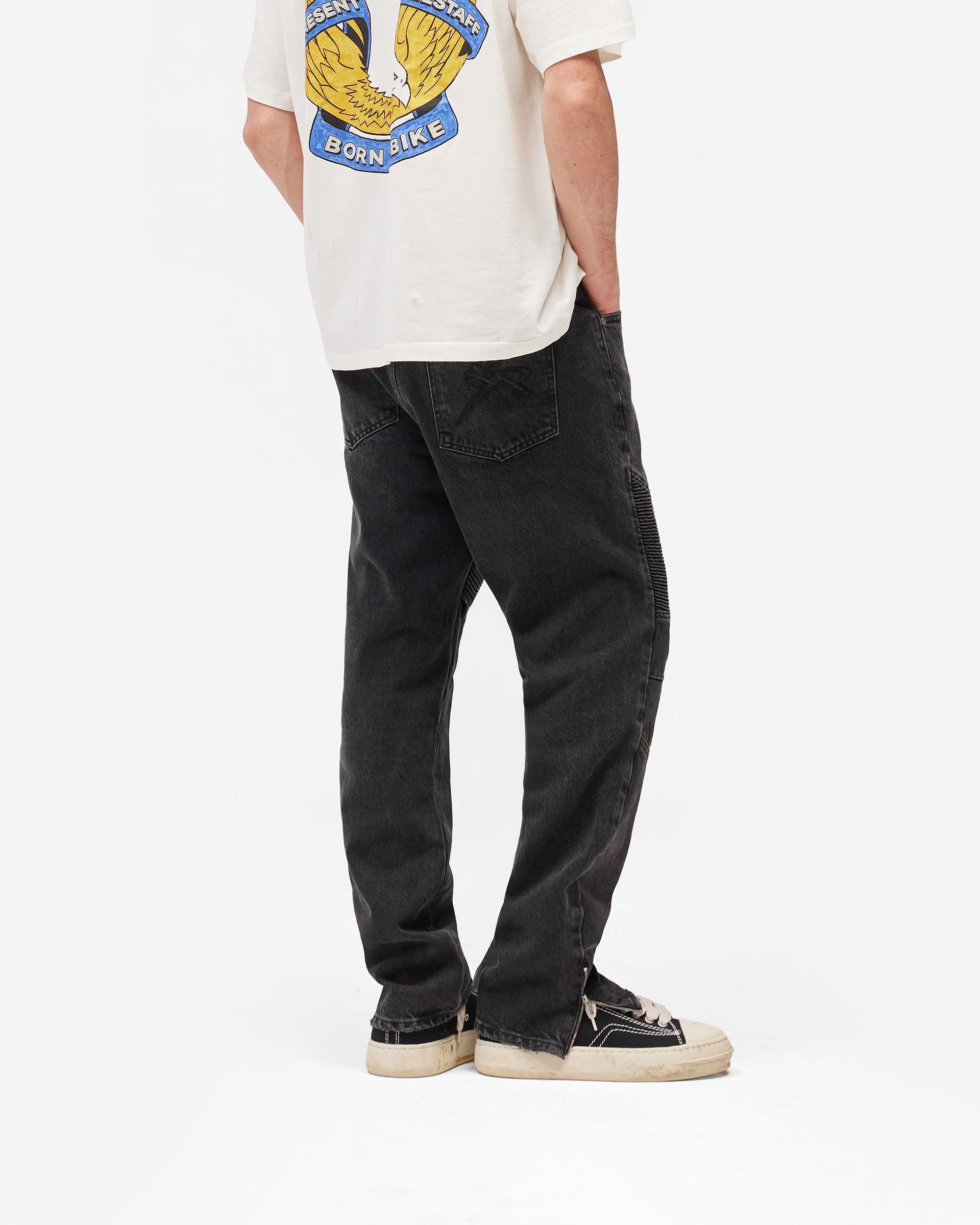 Represent X Belstaff Biker Denim - Vintage Grey