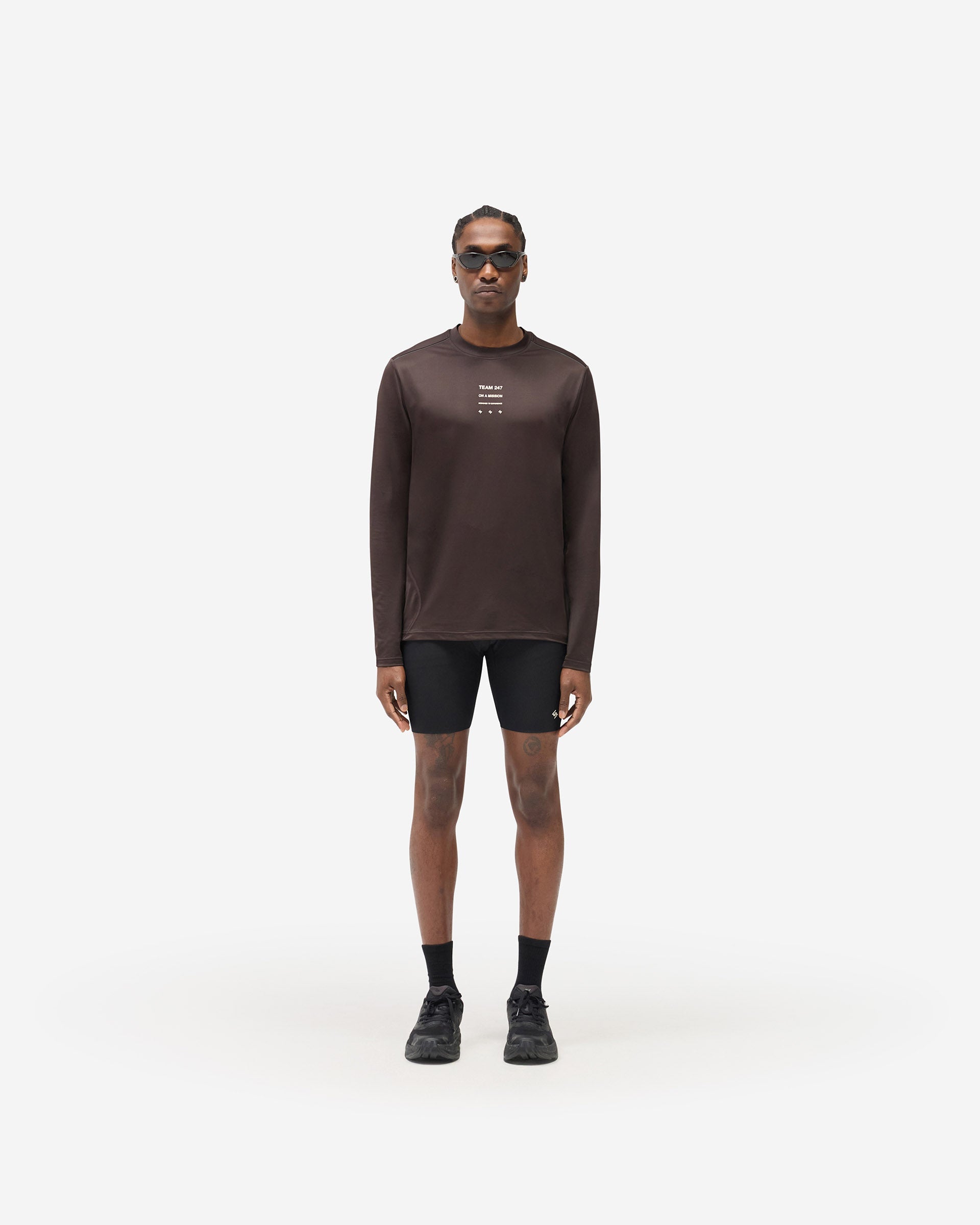 247 Trail Long Sleeve T-Shirt - Chocolate
