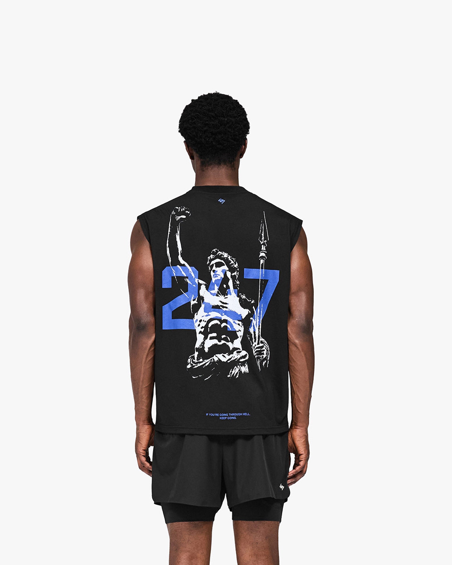 247 Stockholm Oversized Tank - Jet Black