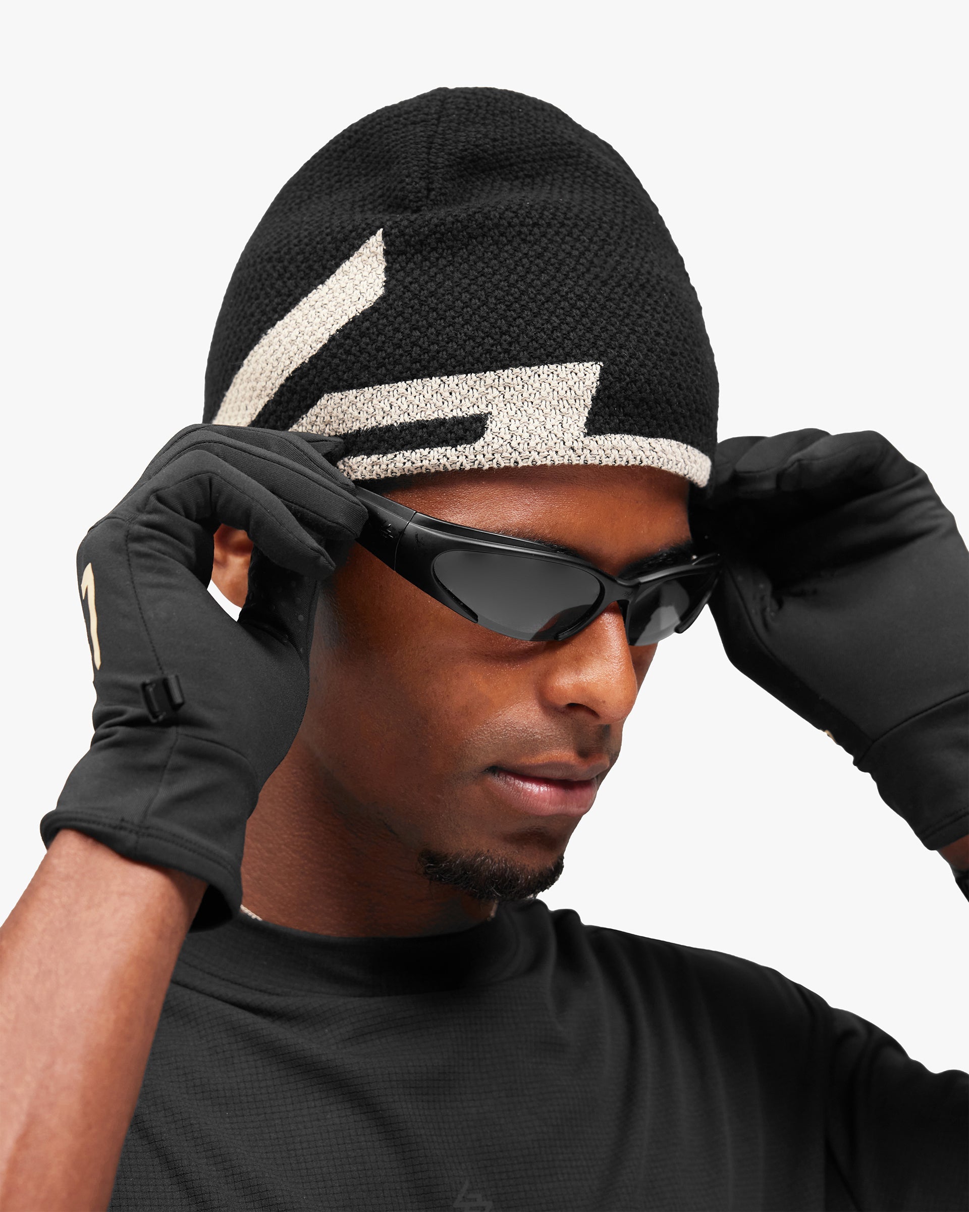 247 Waffle Beanie - Jet Black