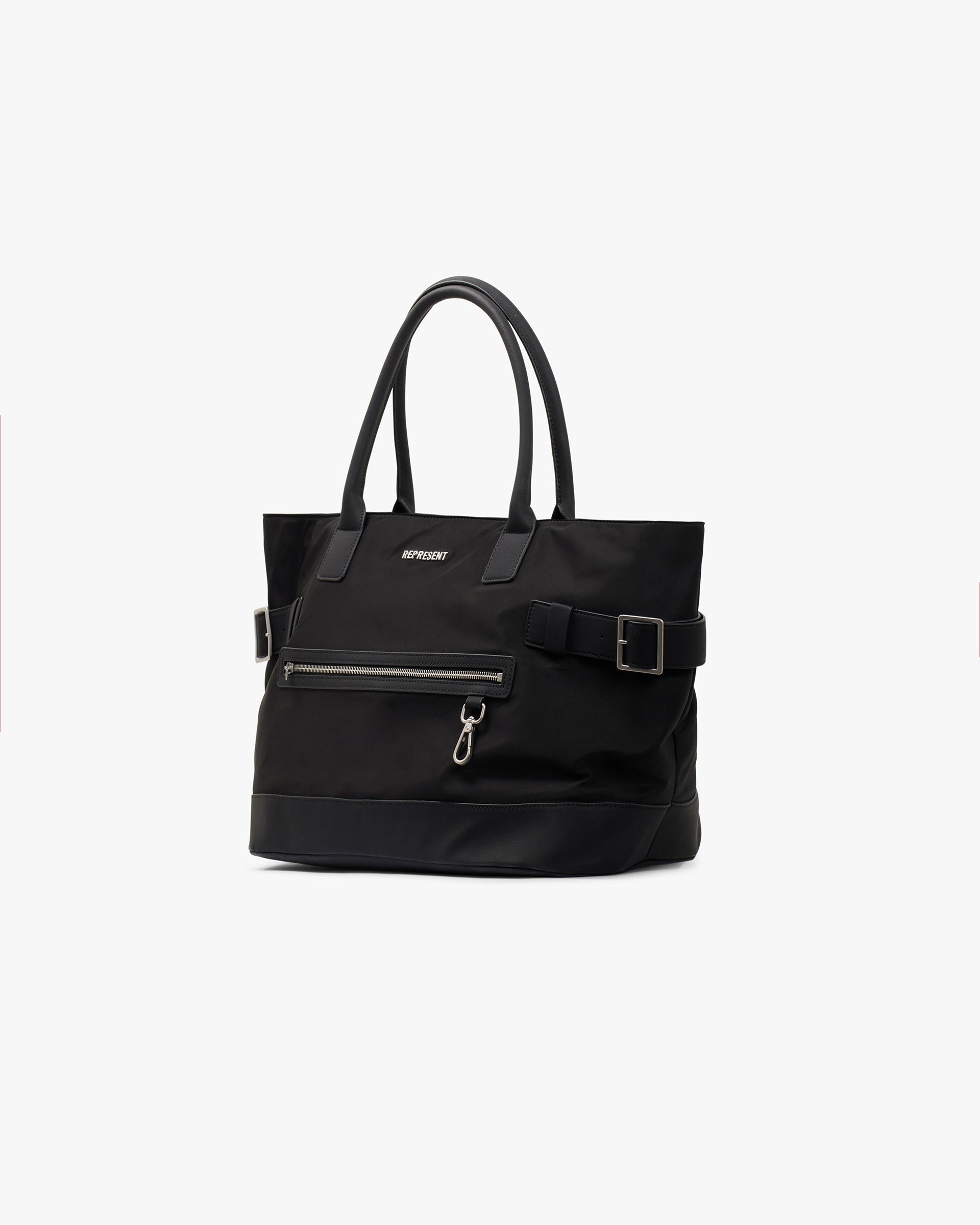 Oversized Nylon Carry Bag - Black